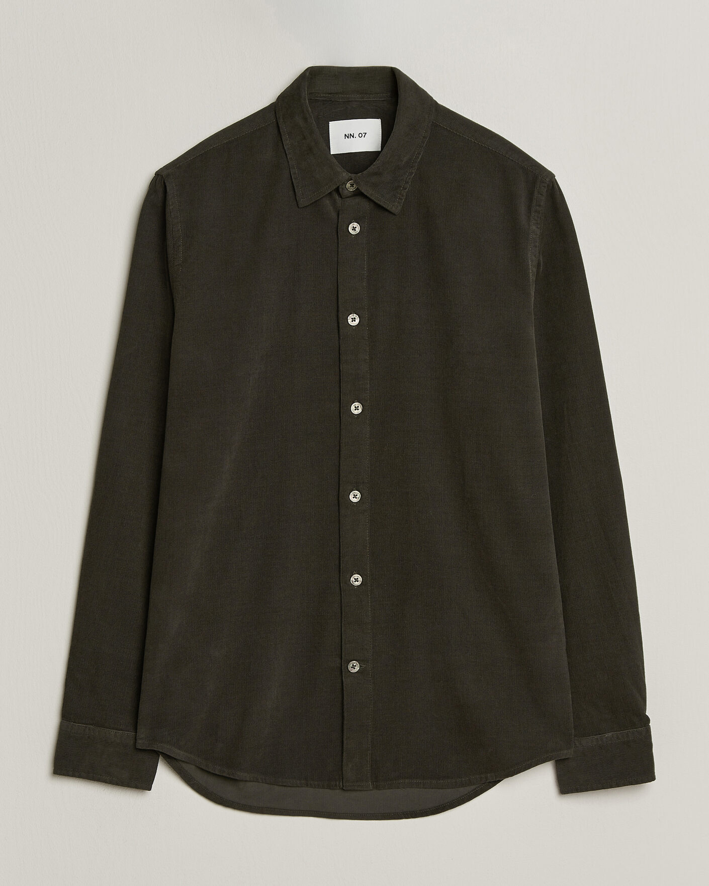 Heren | Overhemden | NN07 | Asher Baby Cord Shirt Capers Green