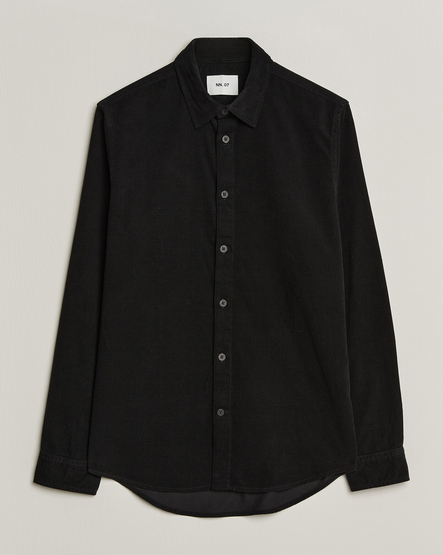 Heren | Overhemden | NN07 | Asher Baby Cord Shirt Black