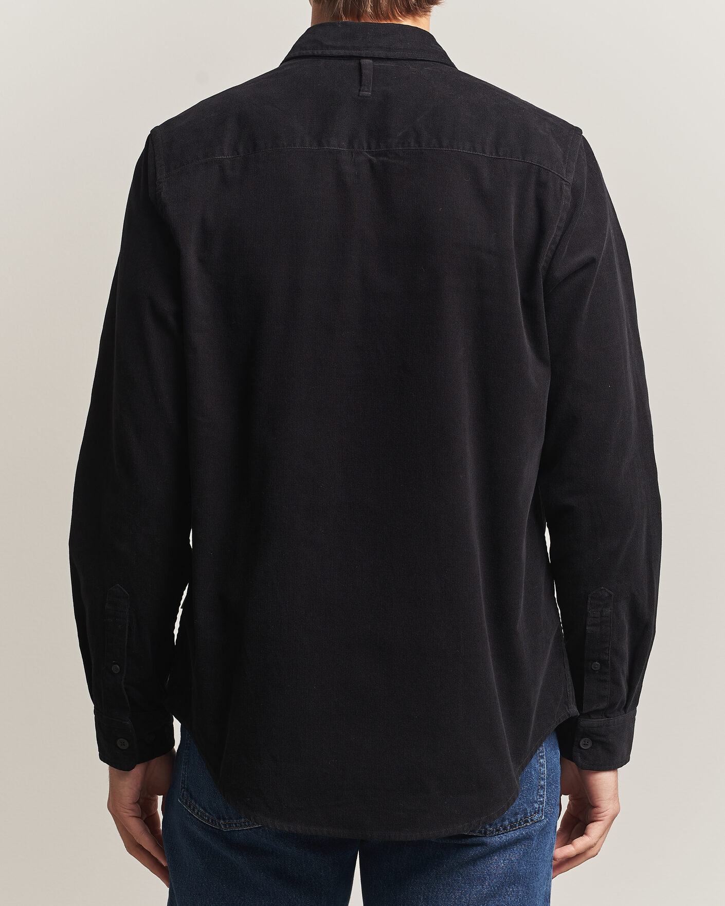Heren | Overhemden | NN07 | Asher Baby Cord Shirt Black
