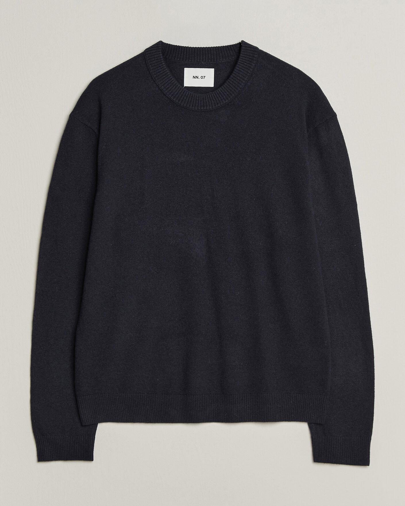 Heren | Truien | NN07 | Raz Lambswool Knitted Sweater Deep Navy