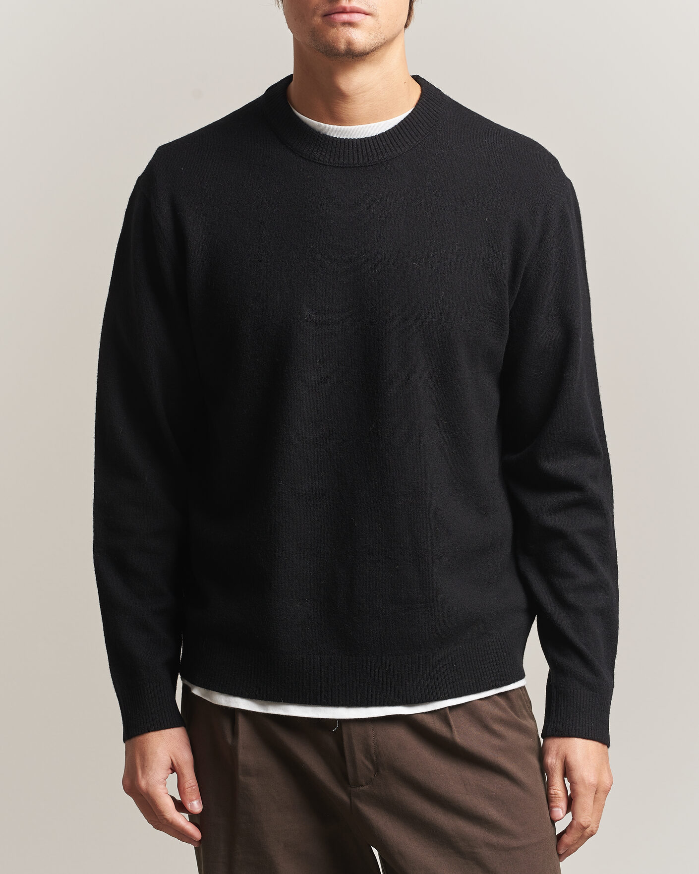 Heren | Truien | NN07 | Raz Lambswool Knitted Sweater Black