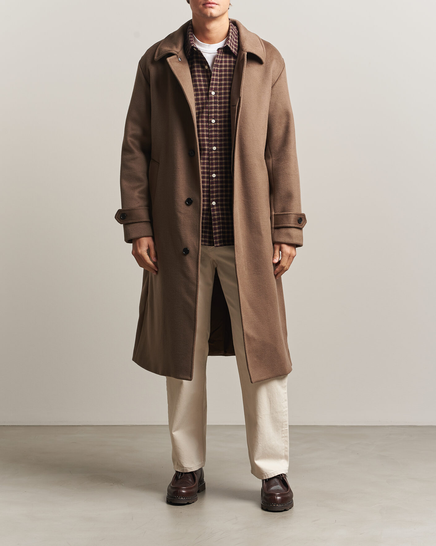 Heren | Jassen | NN07 | Gibson Wool/Cashmere Coat Desert Clay
