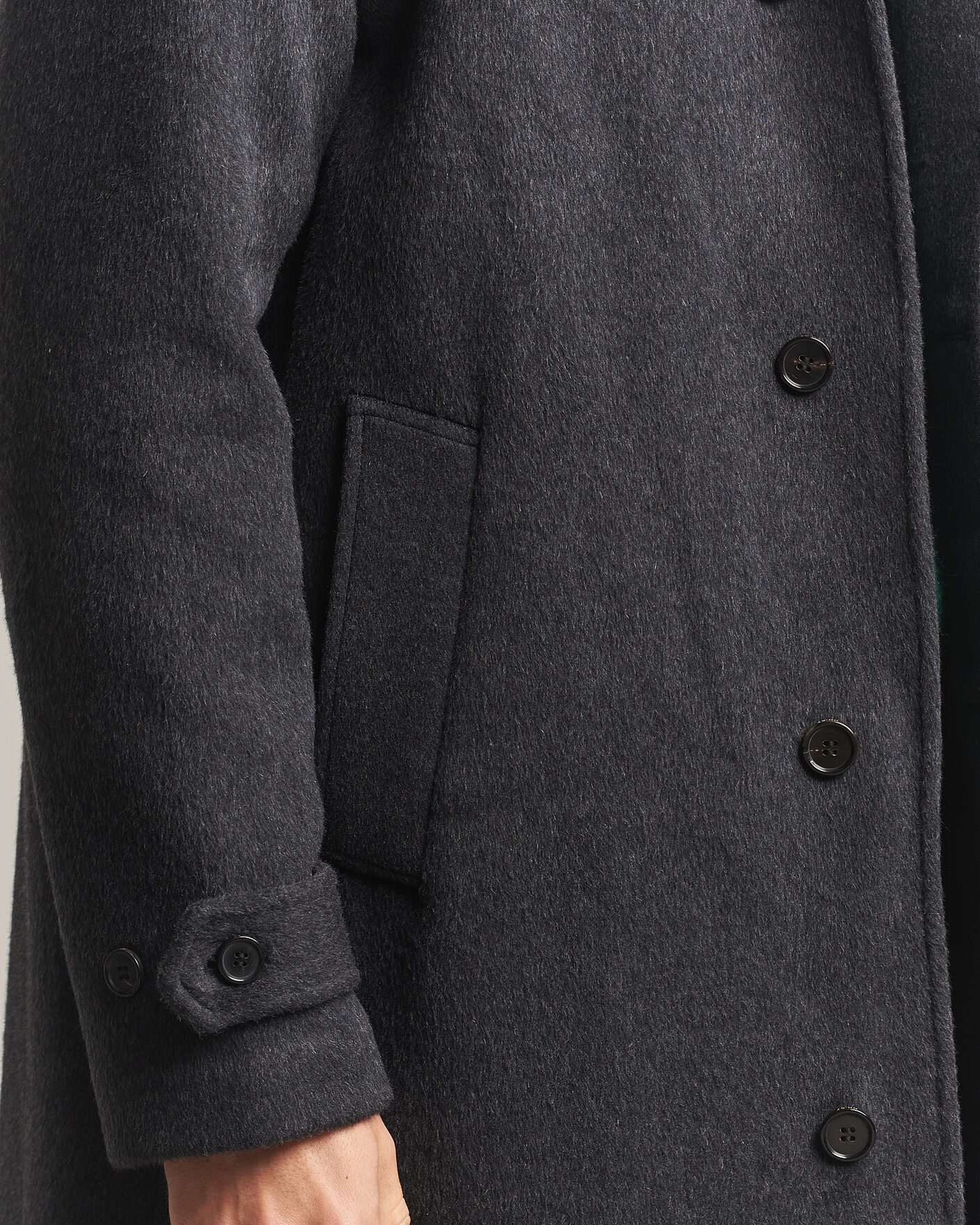Heren | Jassen | NN07 | Gibson Wool/Cashmere Coat Dark Grey