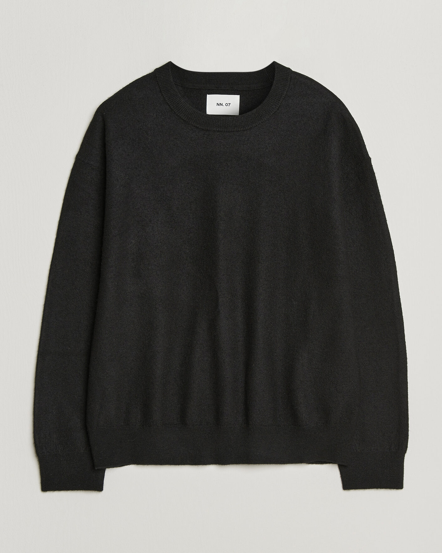 Heren | Truien | NN07 | Jasper Soft Boiled Wool Sweater Black
