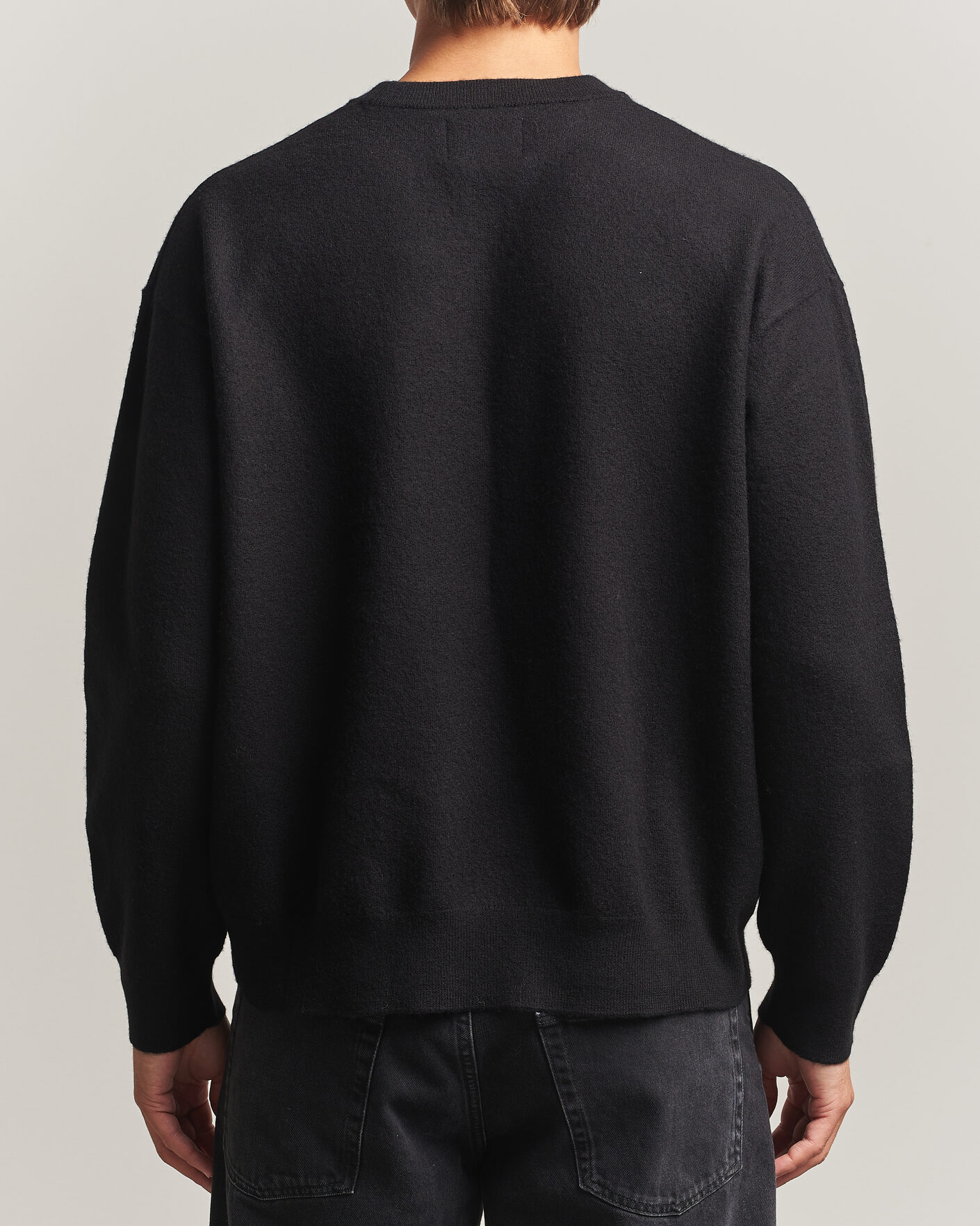 Heren | Truien | NN07 | Jasper Soft Boiled Wool Sweater Black