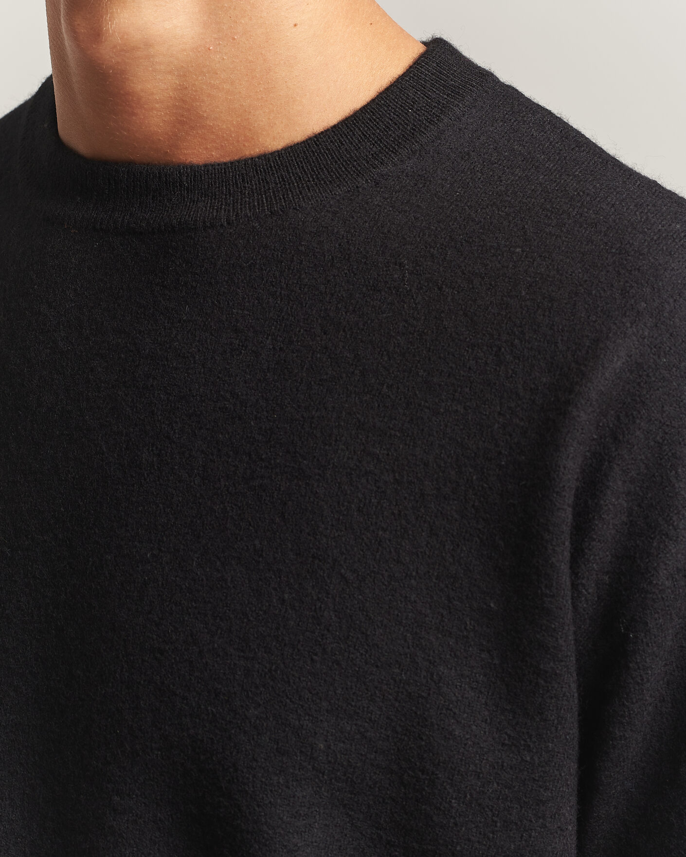 Heren | Truien | NN07 | Jasper Soft Boiled Wool Sweater Black