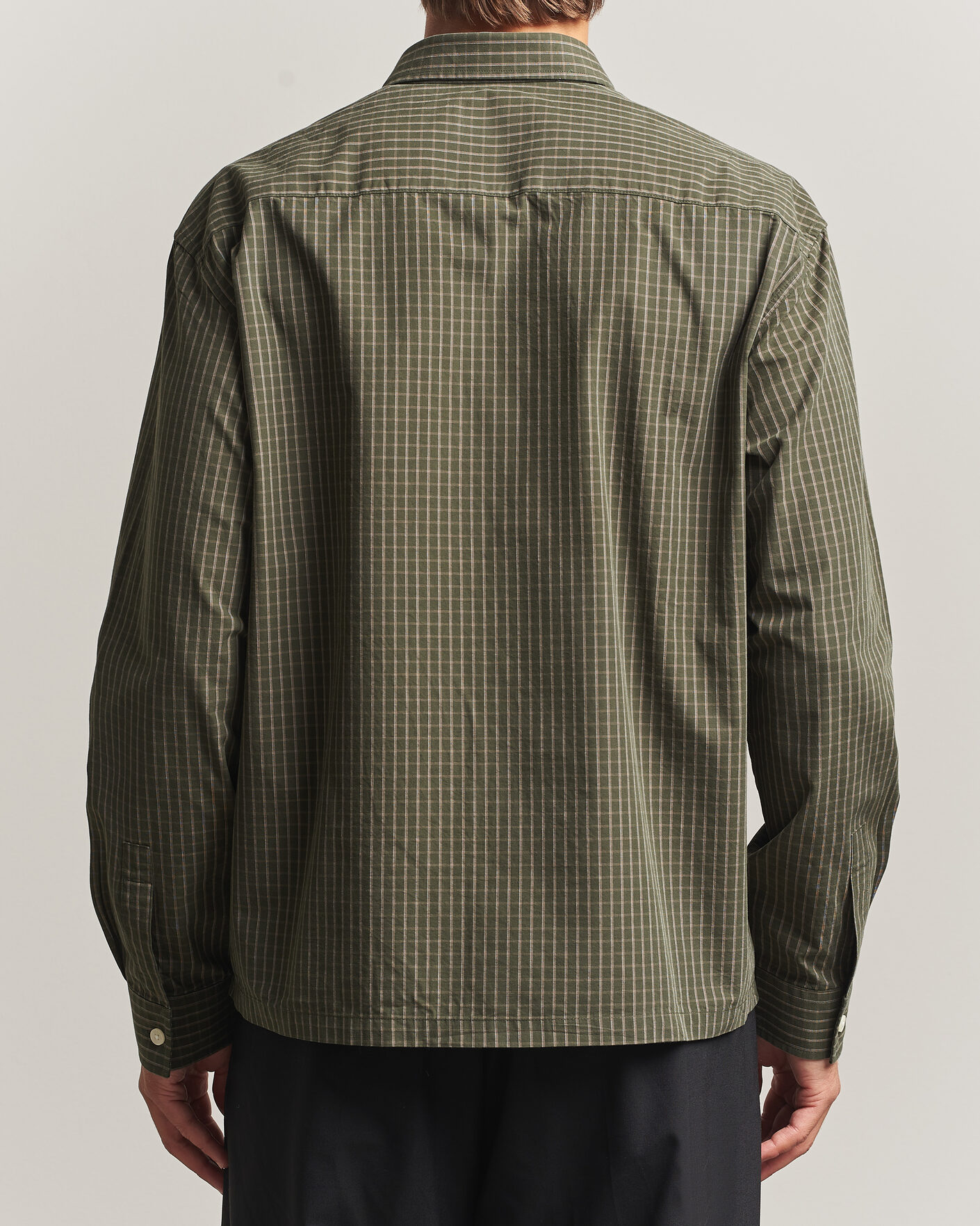 Heren | Overhemden | NN07 | Deon Peached Cotton Checked Shirt Green
