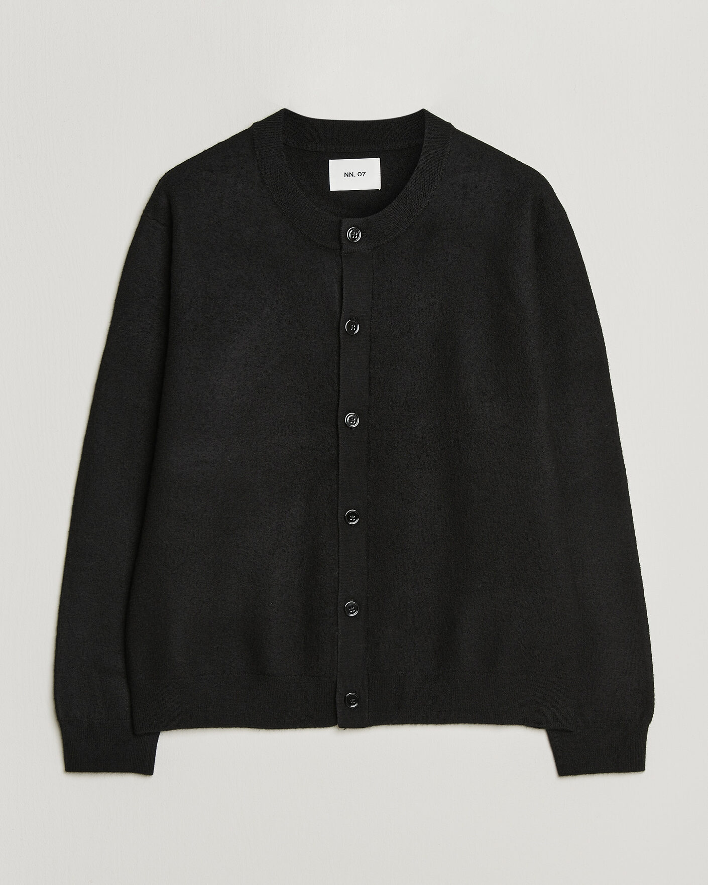 Heren | Truien | NN07 | Jasper Soft Boiled Wool Cardigan Black