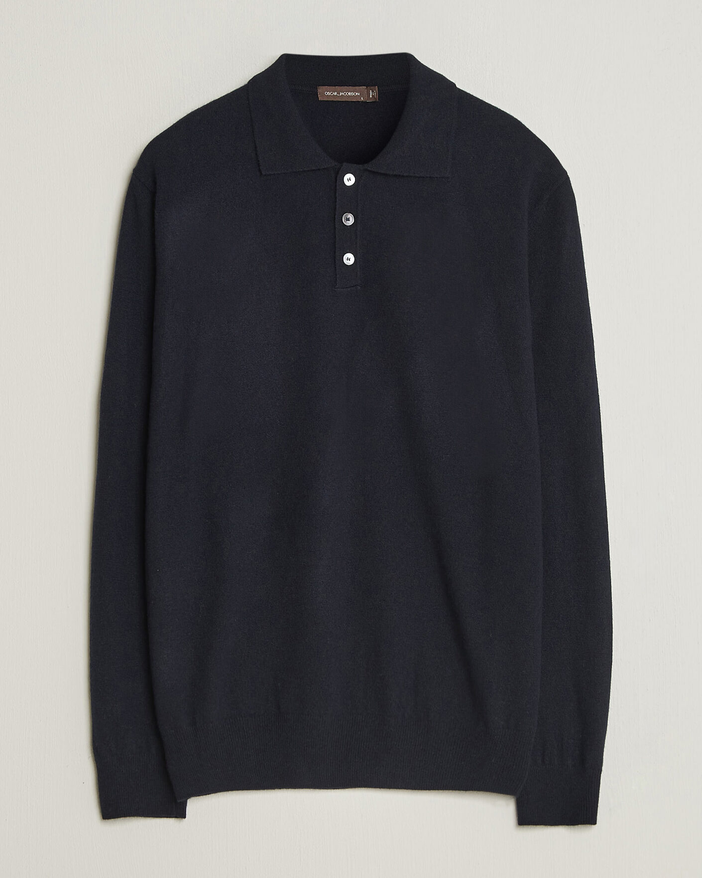 Heren | Truien | Oscar Jacobson | Pepe Wool/Cashmere Polo Navy