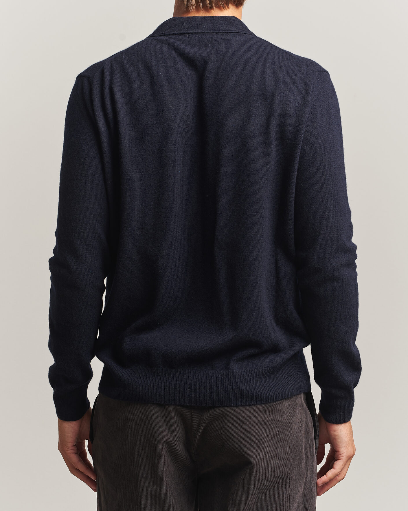 Heren | Truien | Oscar Jacobson | Pepe Wool/Cashmere Polo Navy
