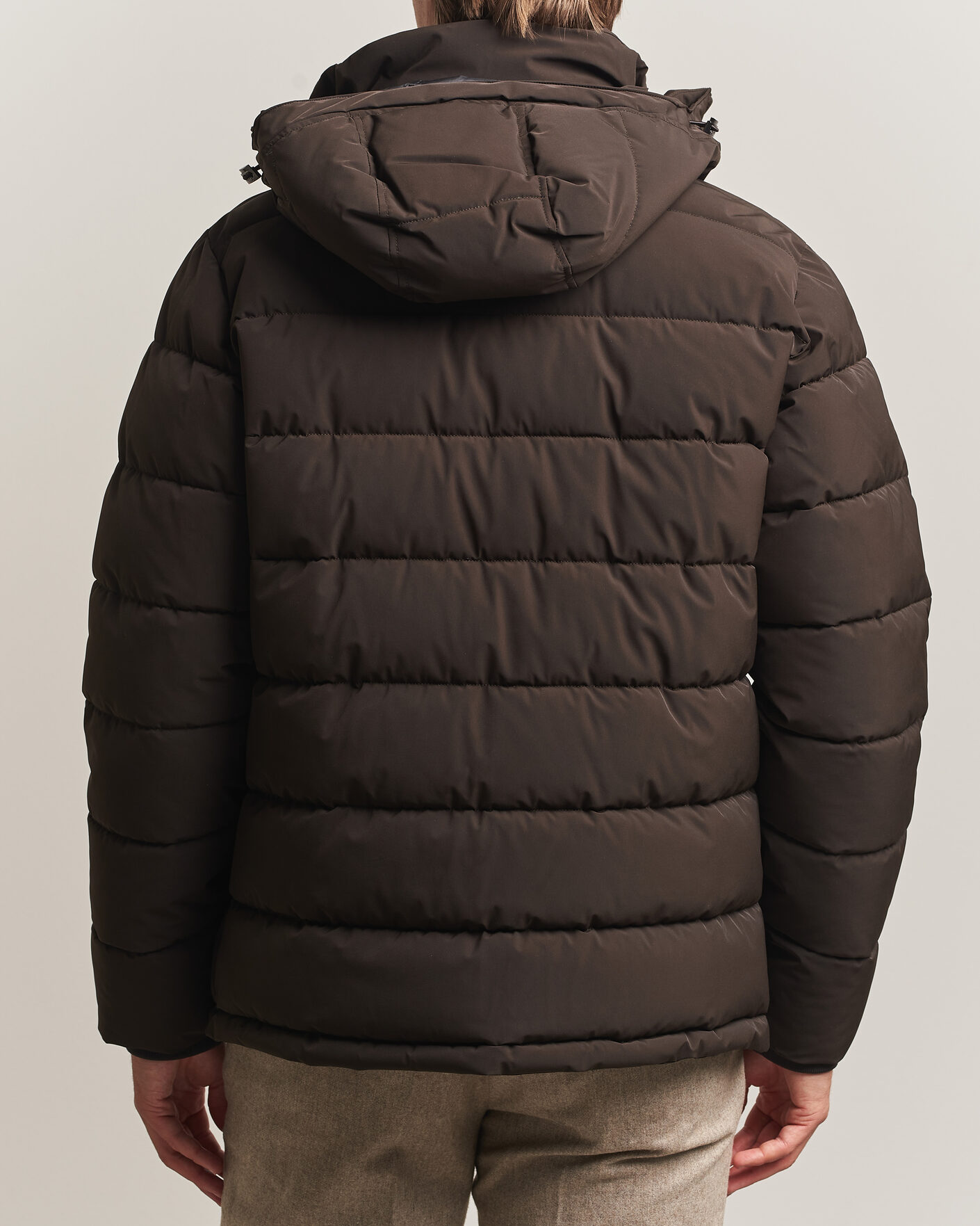 Heren | Jassen | Oscar Jacobson | Hooded Puffer Jacket Brown