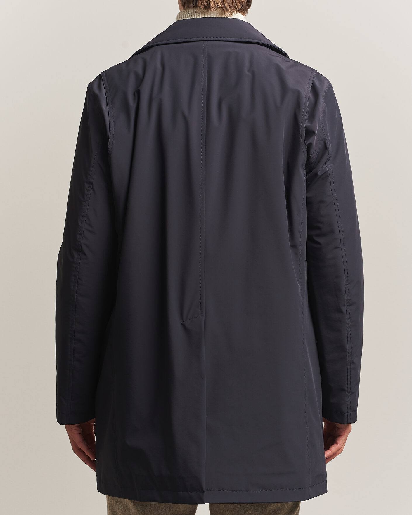 Heren | Jassen | Oscar Jacobson | Zipped Padded Car Coat Navy