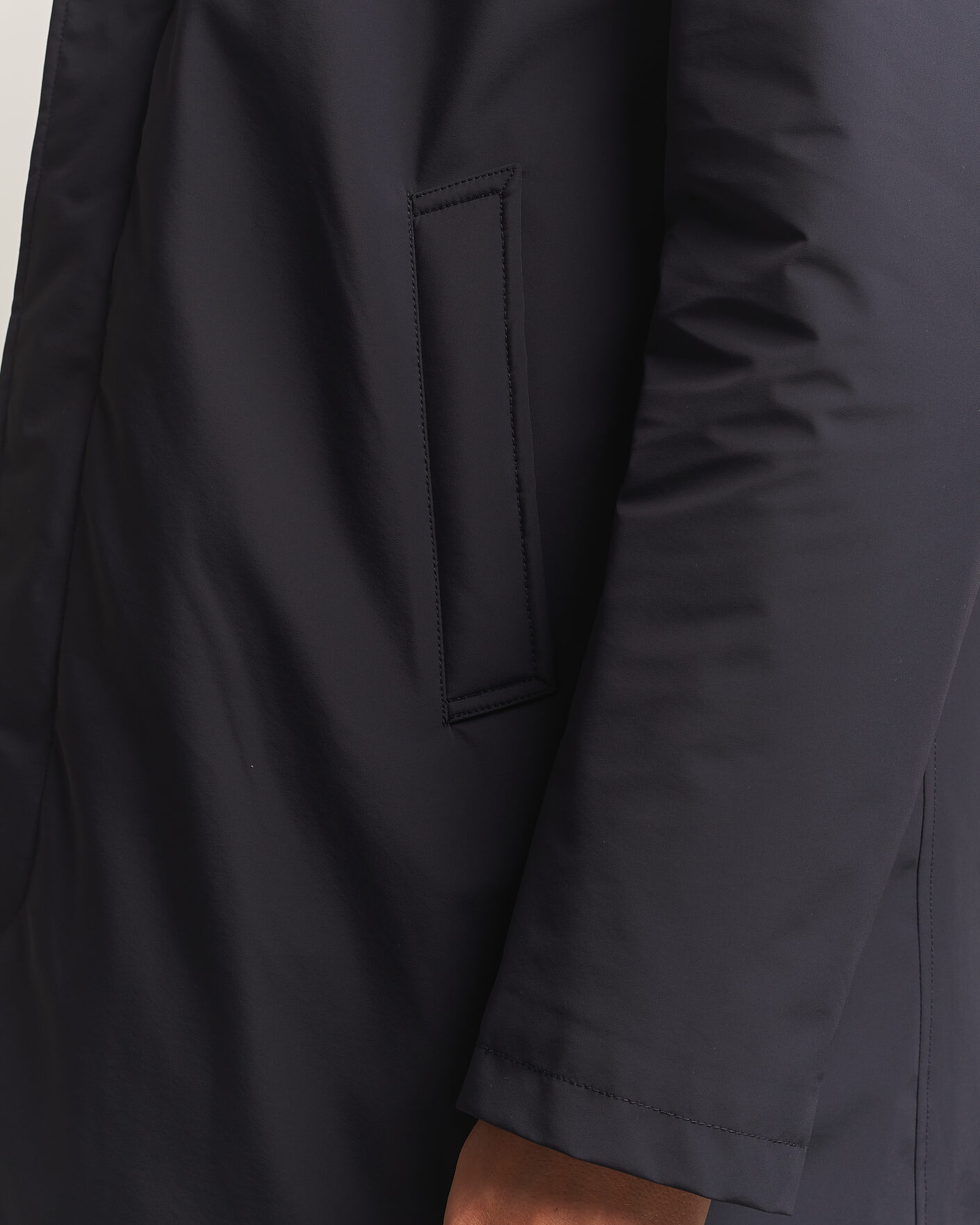 Heren | Jassen | Oscar Jacobson | Zipped Padded Car Coat Navy