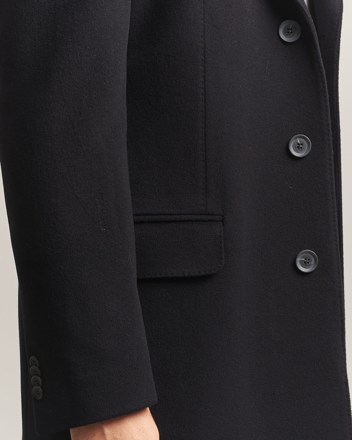 Heren | Jassen | Oscar Jacobson | Sergio Wool Coat Black