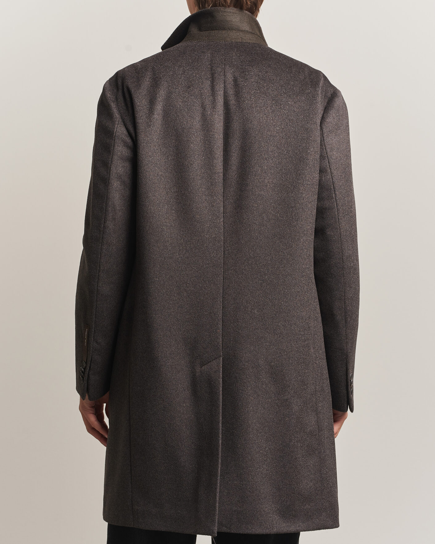 Heren | Jassen | Oscar Jacobson | Sergio Wool Coat Brown