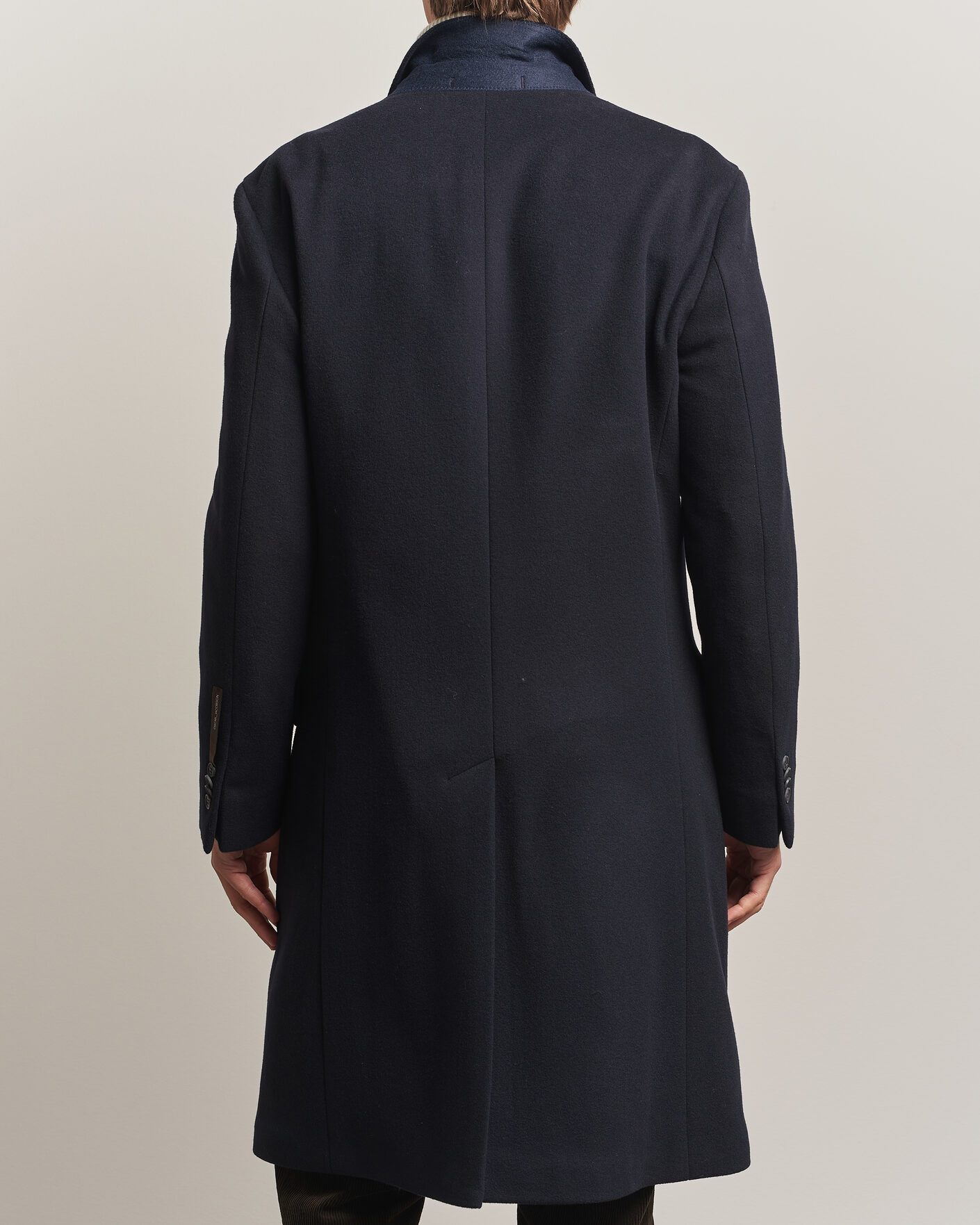 Heren | Jassen | Oscar Jacobson | Sicily Double Breasted Wool Coat Navy