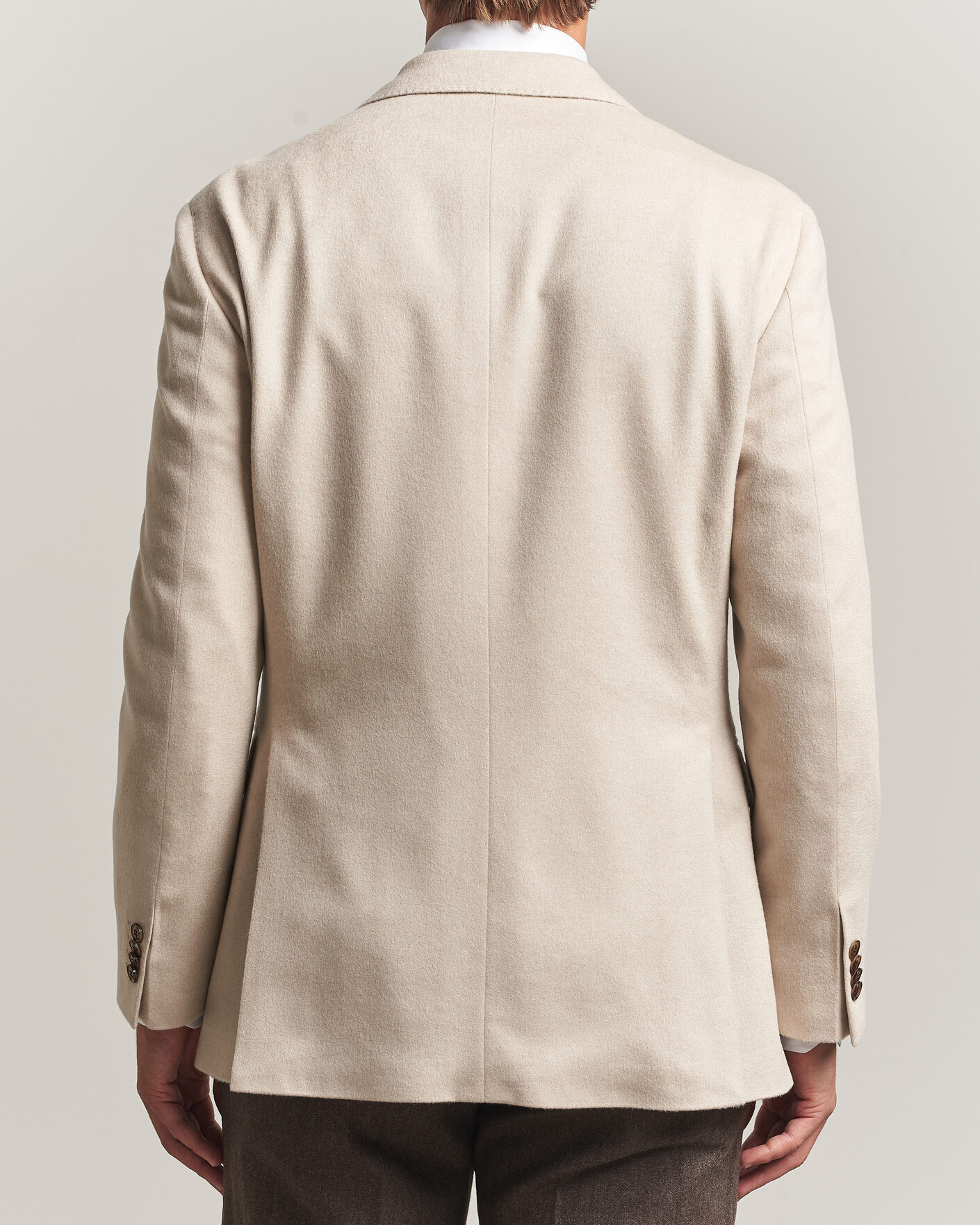 Heren | Blazers | Oscar Jacobson | Richard Wool/Cashmere DB Blazer Creme