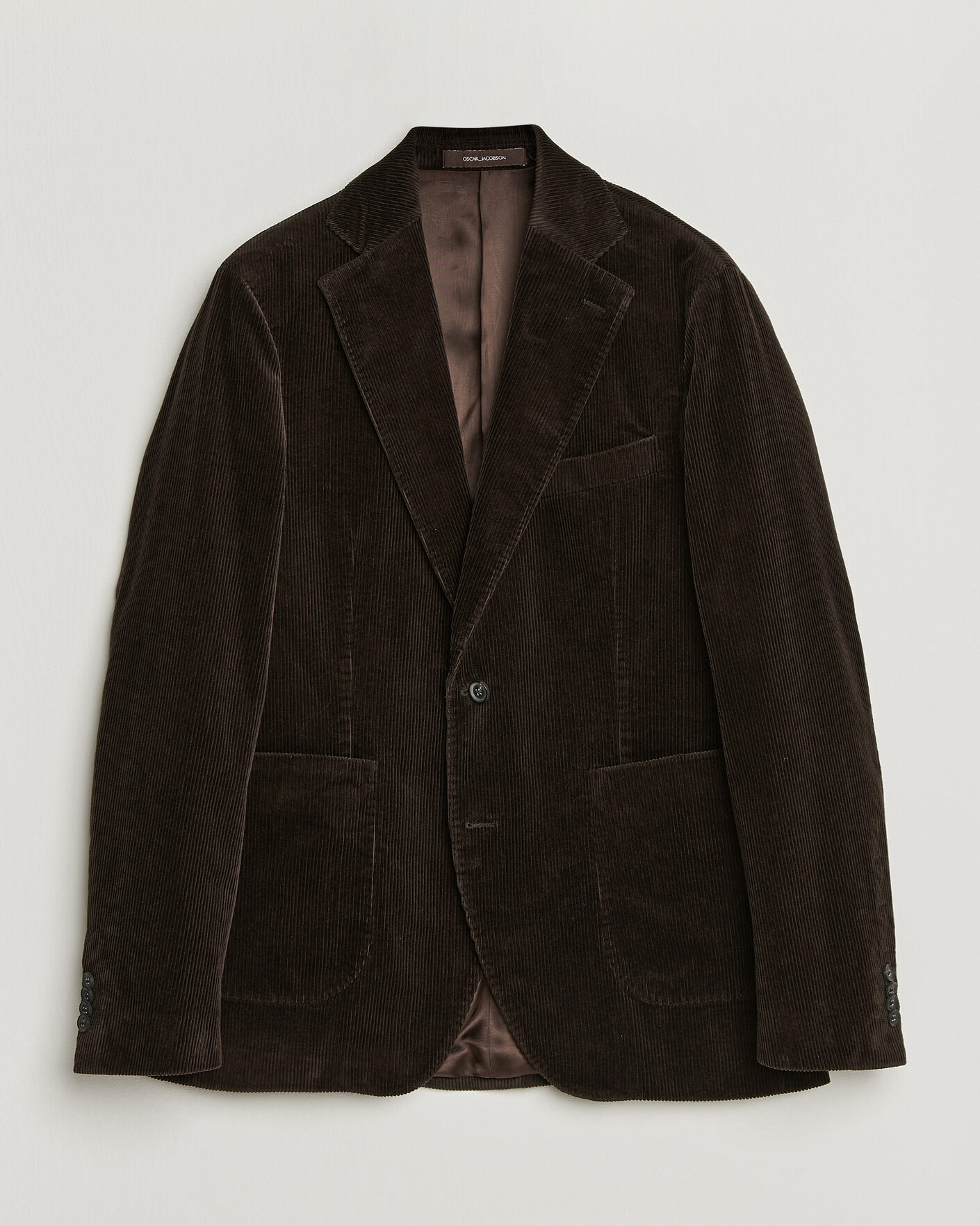 Heren | Blazers | Oscar Jacobson | Fogerty Patch Pocket Cord Blazer Dark Brown