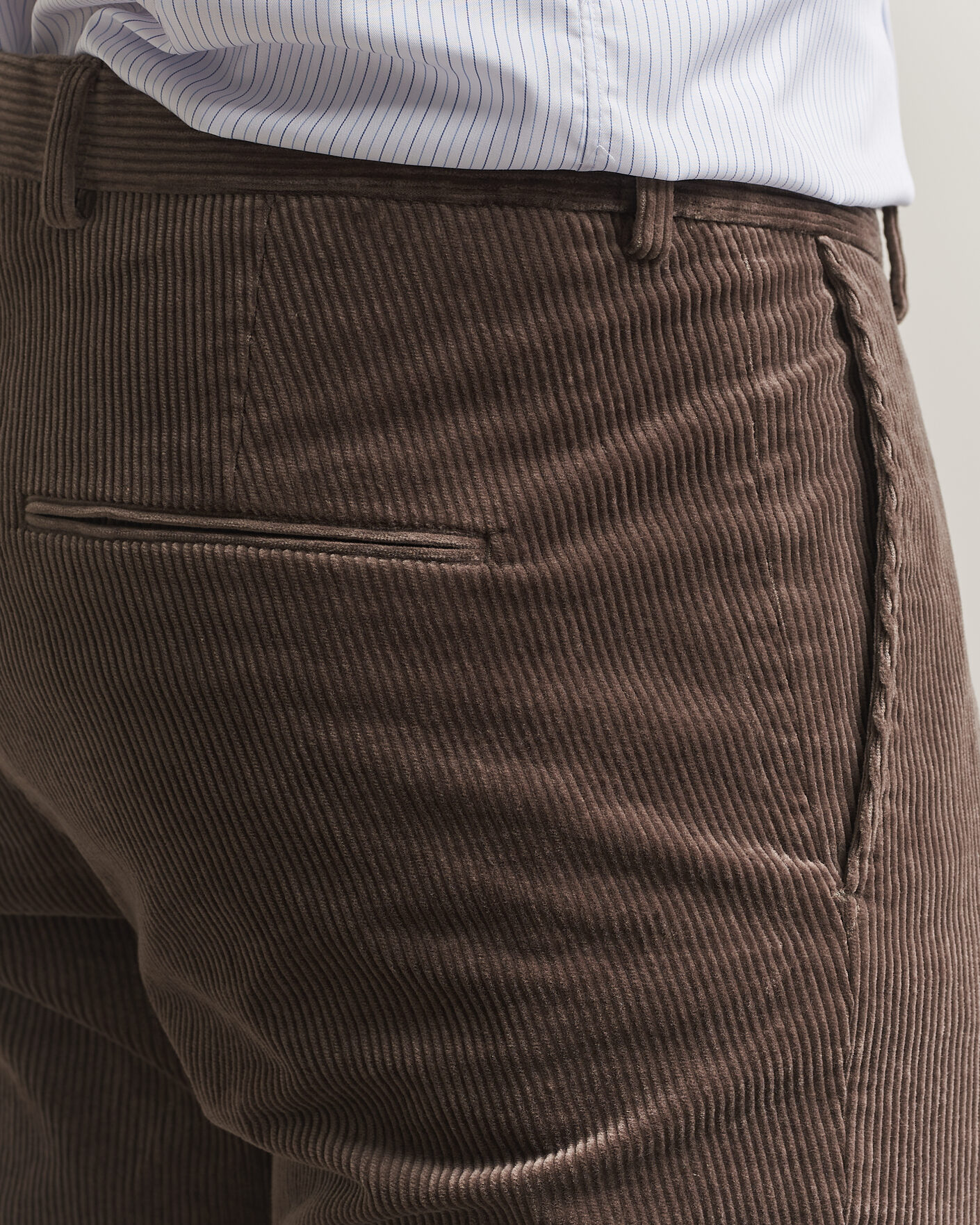 Heren | Broeken | Oscar Jacobson | Dandy Corduroy Trousers Taupe