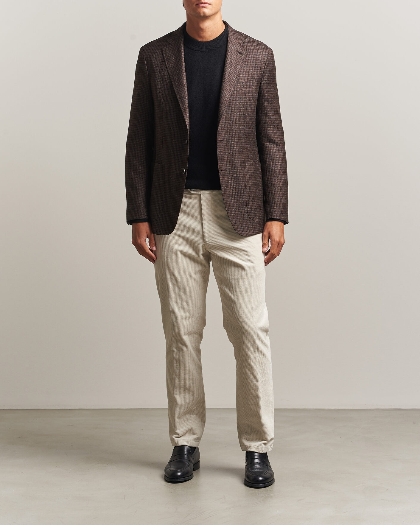 Heren | Broeken | Oscar Jacobson | Dandy Corduroy Trousers White