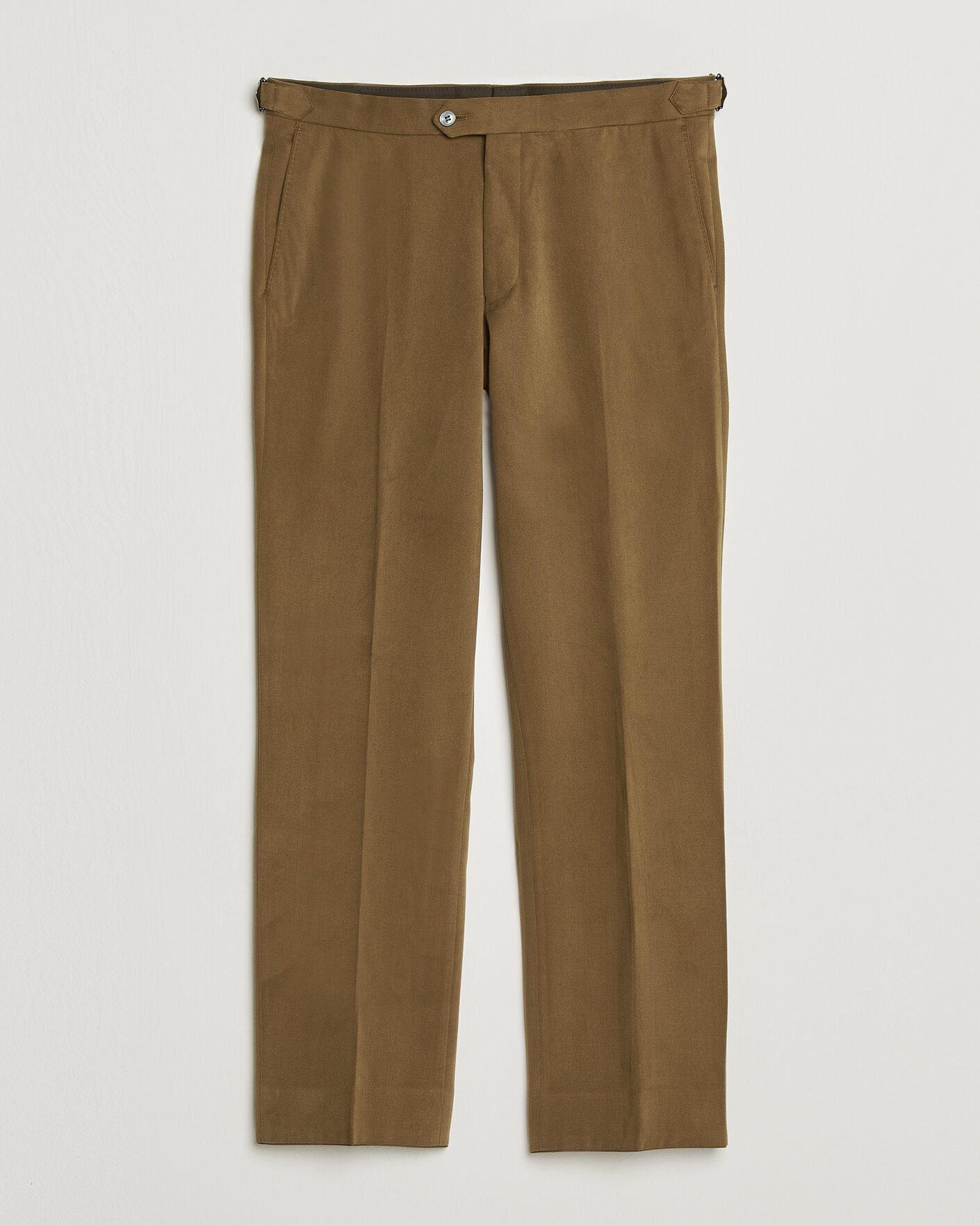 Heren | Broeken | Oscar Jacobson | Dandy Brushed Cotton Trousers Camel