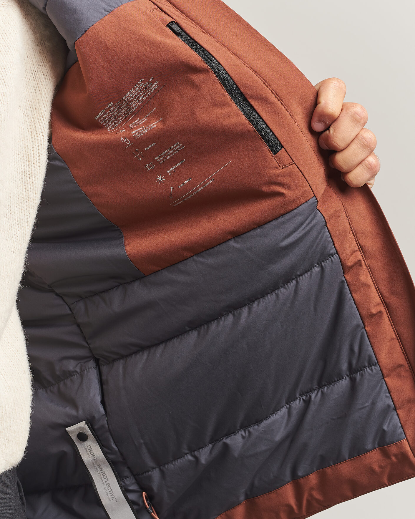 Heren | Jassen | Scandinavian Edition | Nimbus Padded Hood Jacket Red Clay