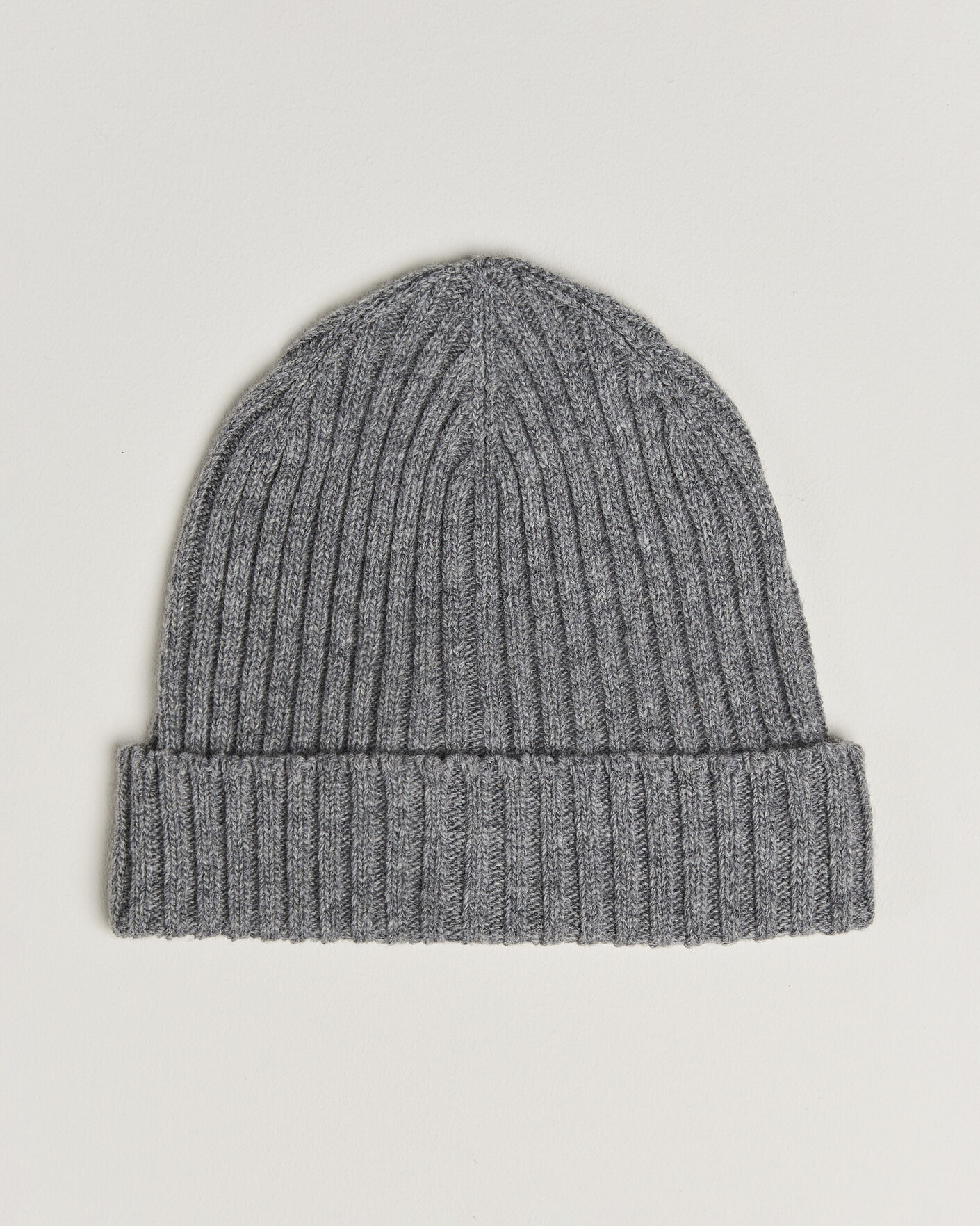Heren | Mutsen | Stenströms | Brushed Merino Beanie  Grey