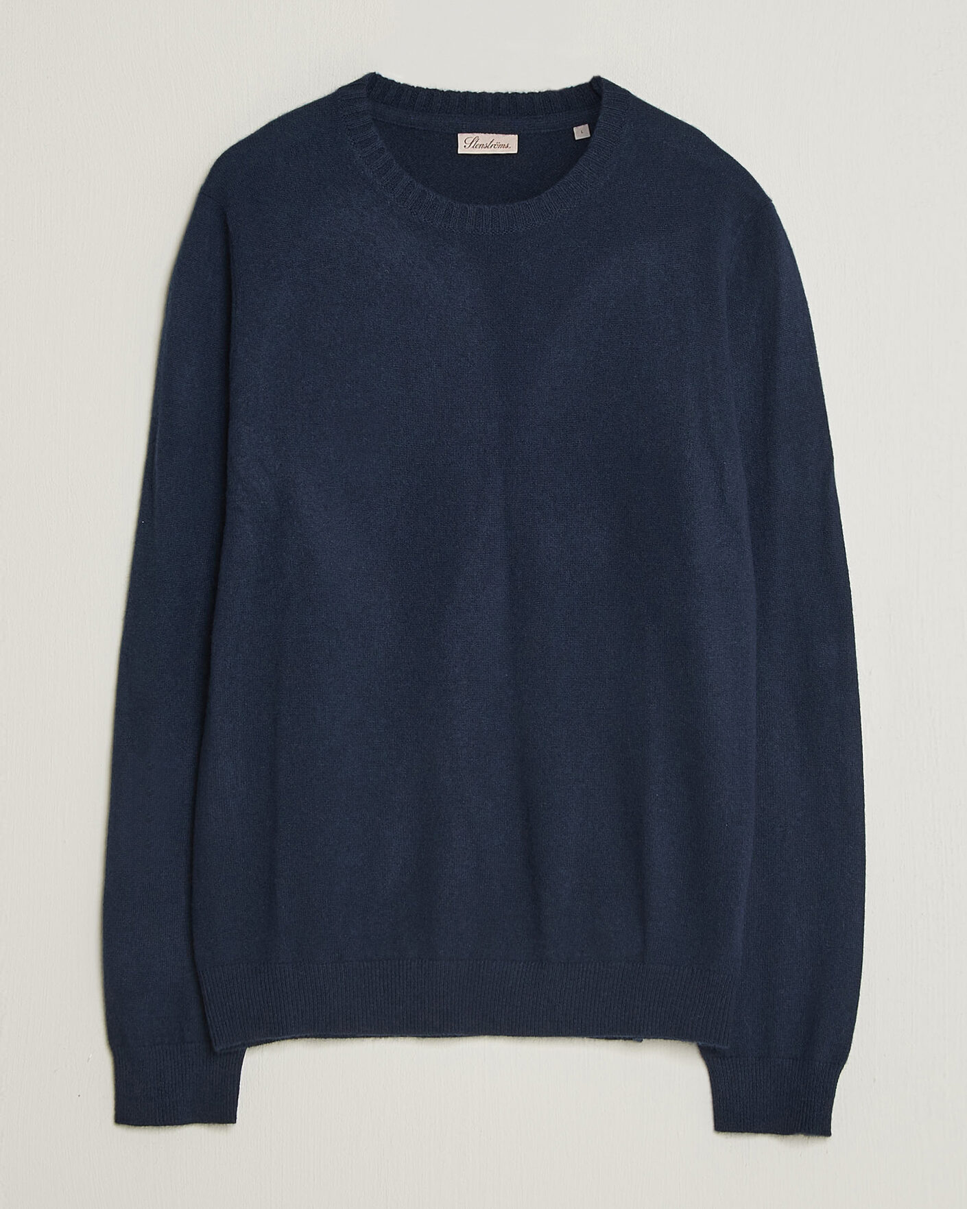 Heren | Truien | Stenströms | Cashmere Crewneck Navy