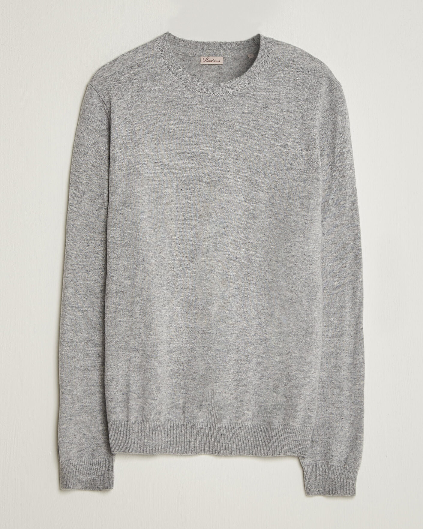 Heren | Truien | Stenströms | Cashmere Crewneck Grey