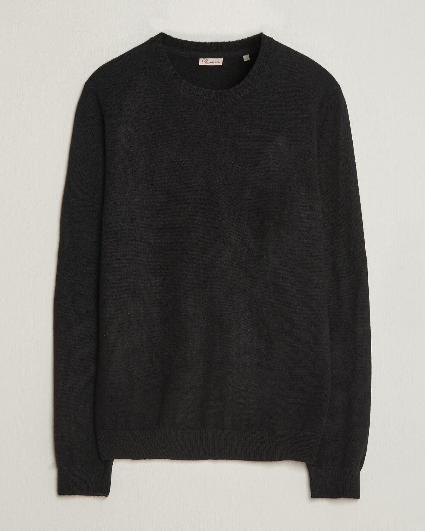 Heren | Truien | Stenströms | Cashmere Crewneck Black
