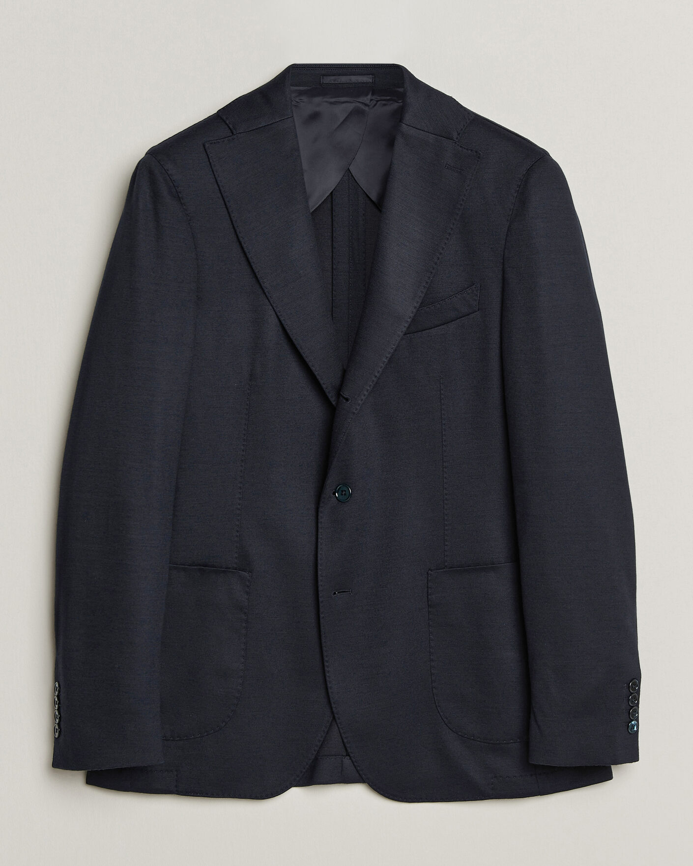 Heren | Blazers | Stenströms | Wool Jersey Blazer Navy