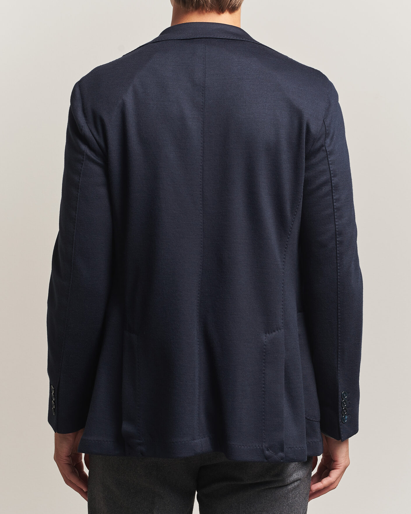 Heren | Blazers | Stenströms | Wool Jersey Blazer Navy