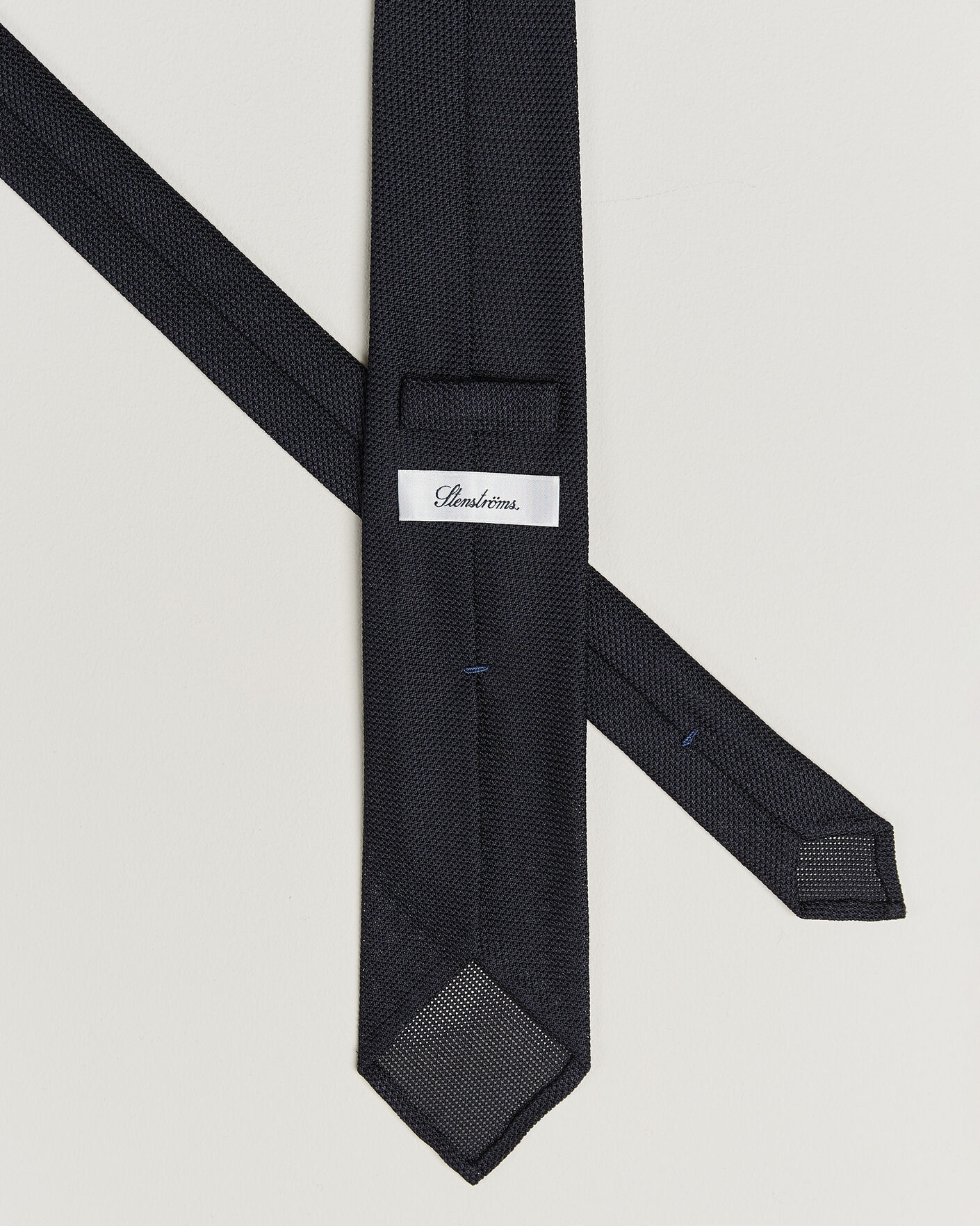 Heren | Stropdassen | Stenströms | Silk Grenadine Tie 7,5cm Navy