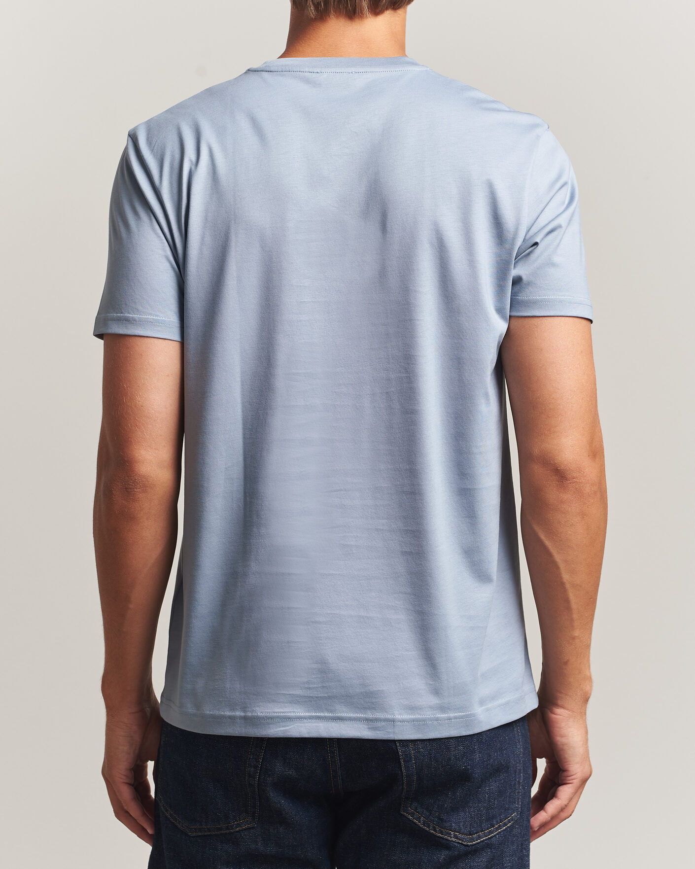 Heren | T-shirts | Sunspel | Riviera Midweight T-Shirt Powder Blue