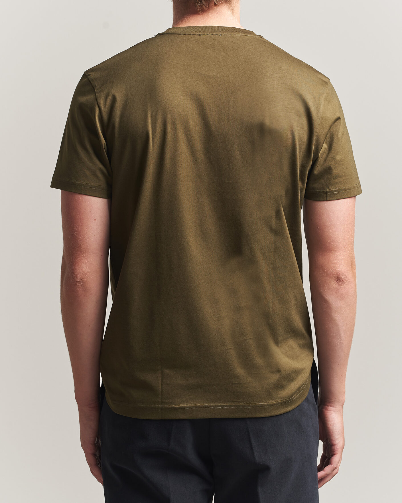 Heren | T-shirts | Sunspel | Riviera Midweight T-Shirt Loden Green