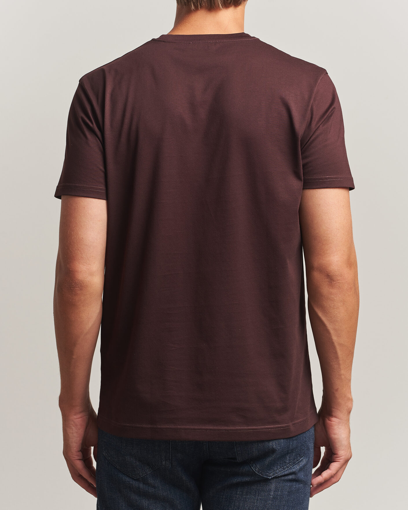 Heren | T-shirts | Sunspel | Riviera Midweight T-Shirt Dark Brown