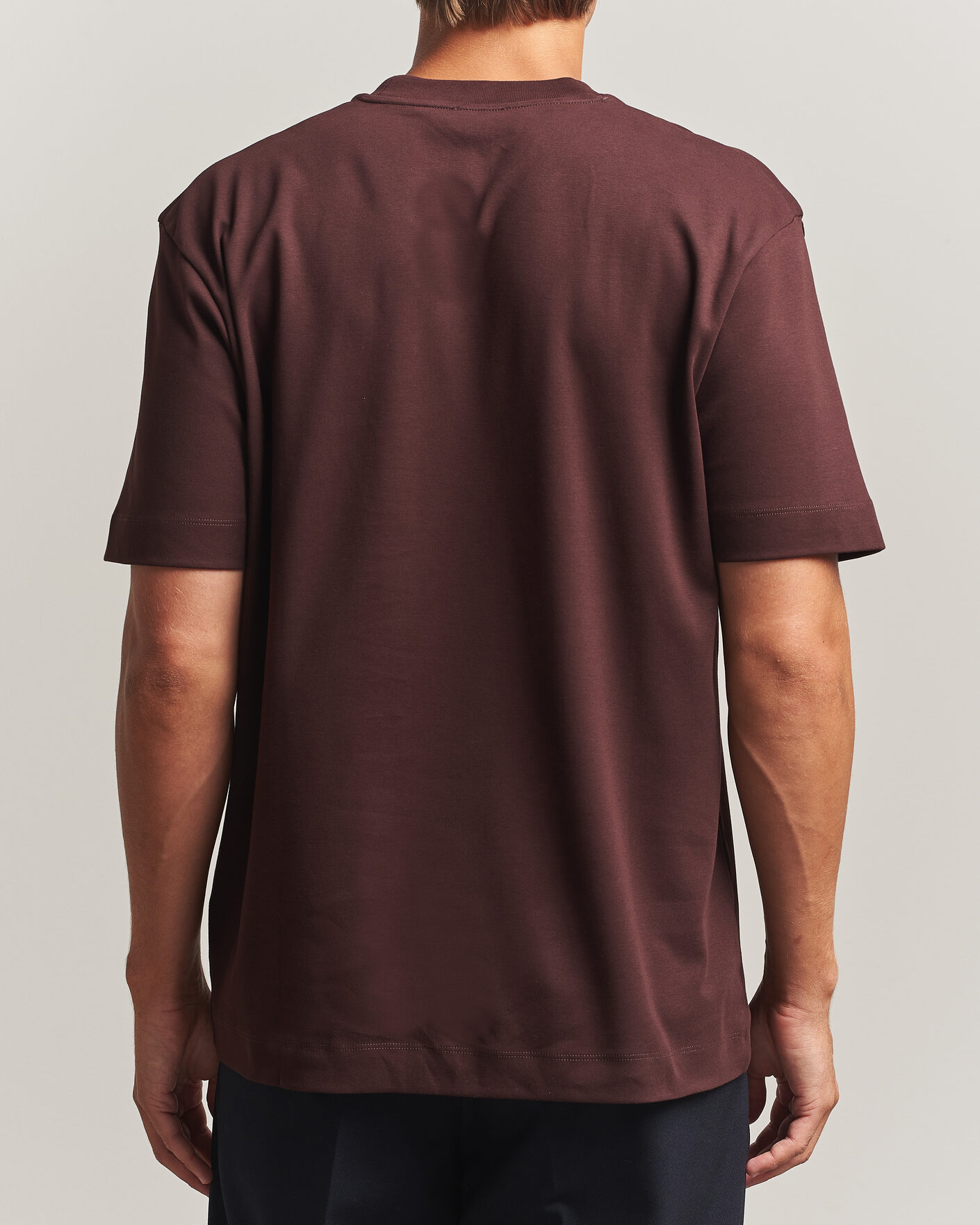 Heren | T-shirts | Sunspel | Heavy Weight Supima Cotton T-Shirt Dark Brown