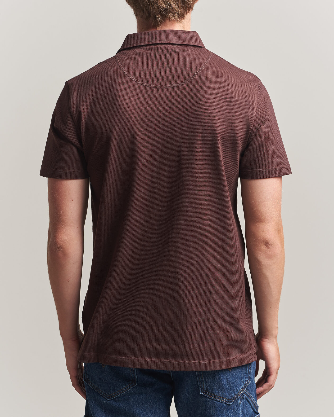Heren | Polo's | Sunspel | Riviera Polo Shirt Dark Brown