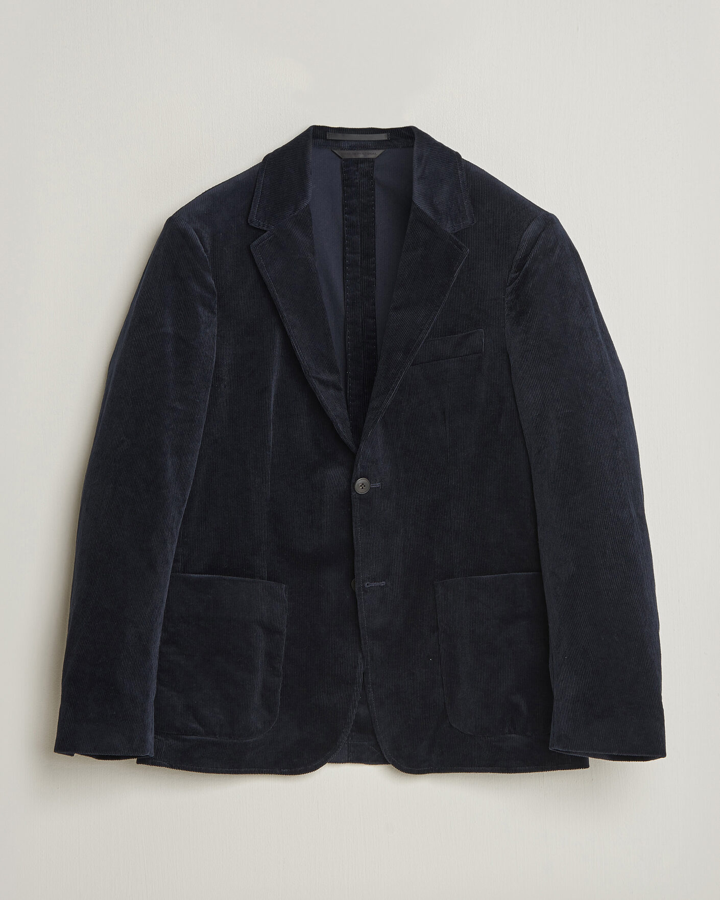 Heren | Blazers | Sunspel | Relaxed Corduroy Blazer Navy