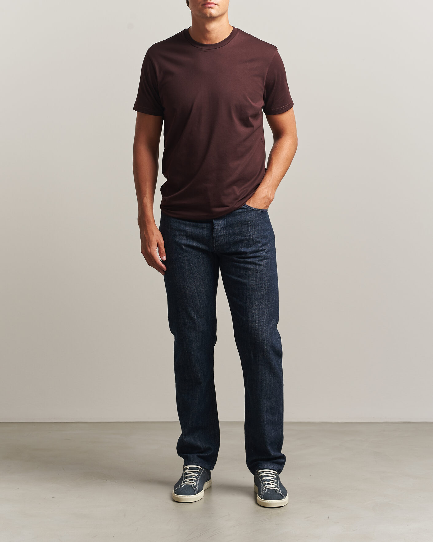 Heren | Jeans | Sunspel | Japanese Denim Jeans Blue