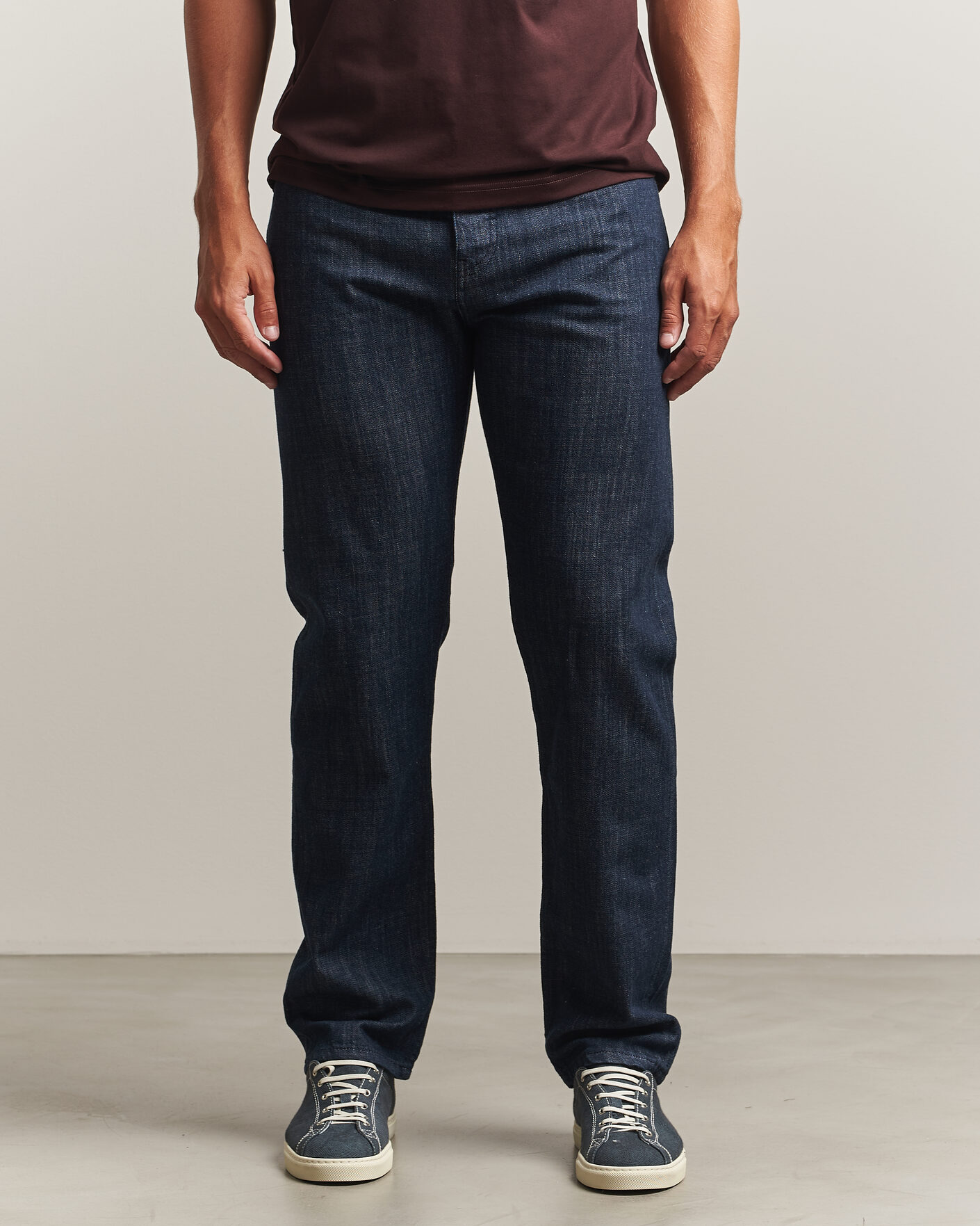 Heren | Jeans | Sunspel | Japanese Denim Jeans Blue