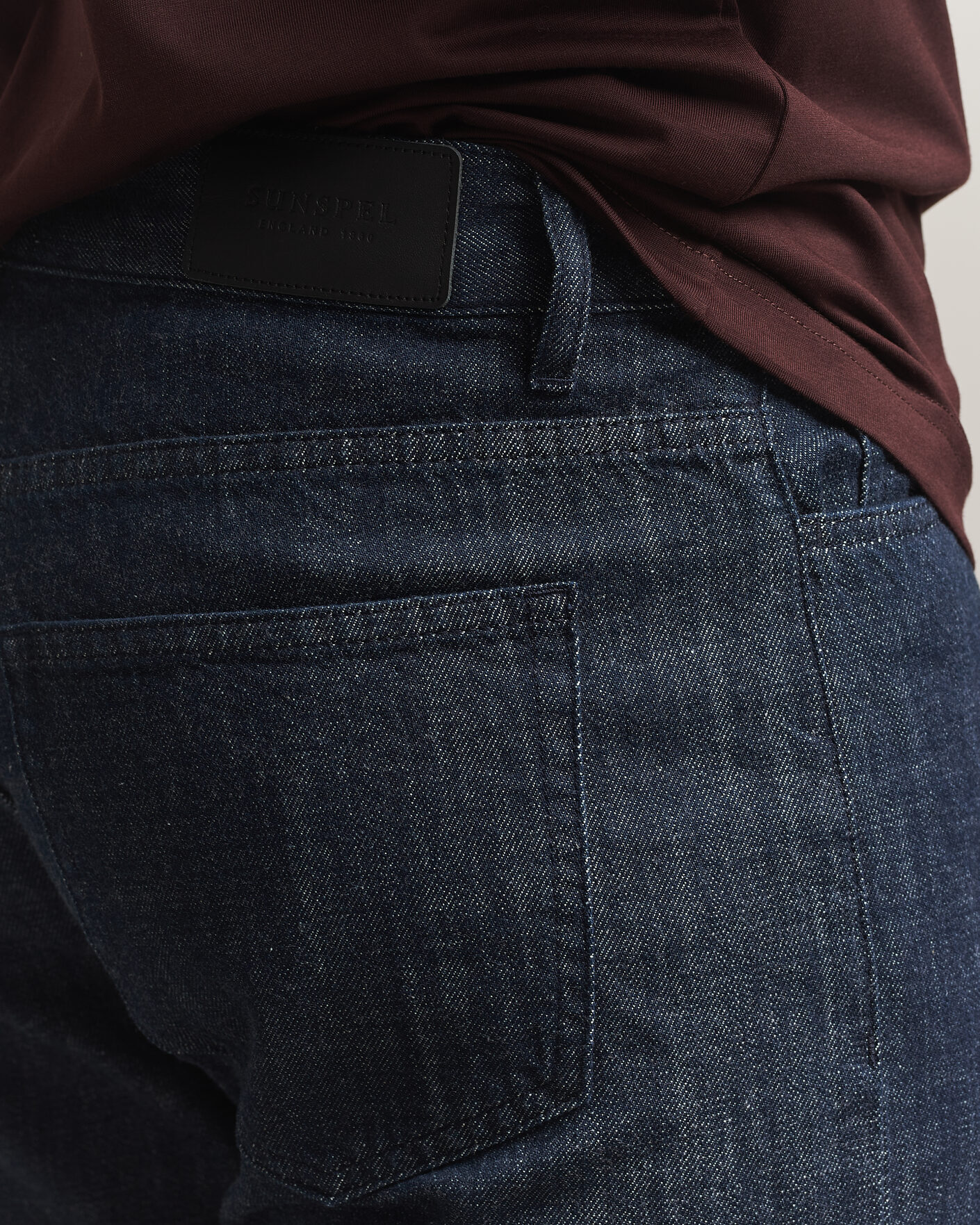 Heren | Jeans | Sunspel | Japanese Denim Jeans Blue