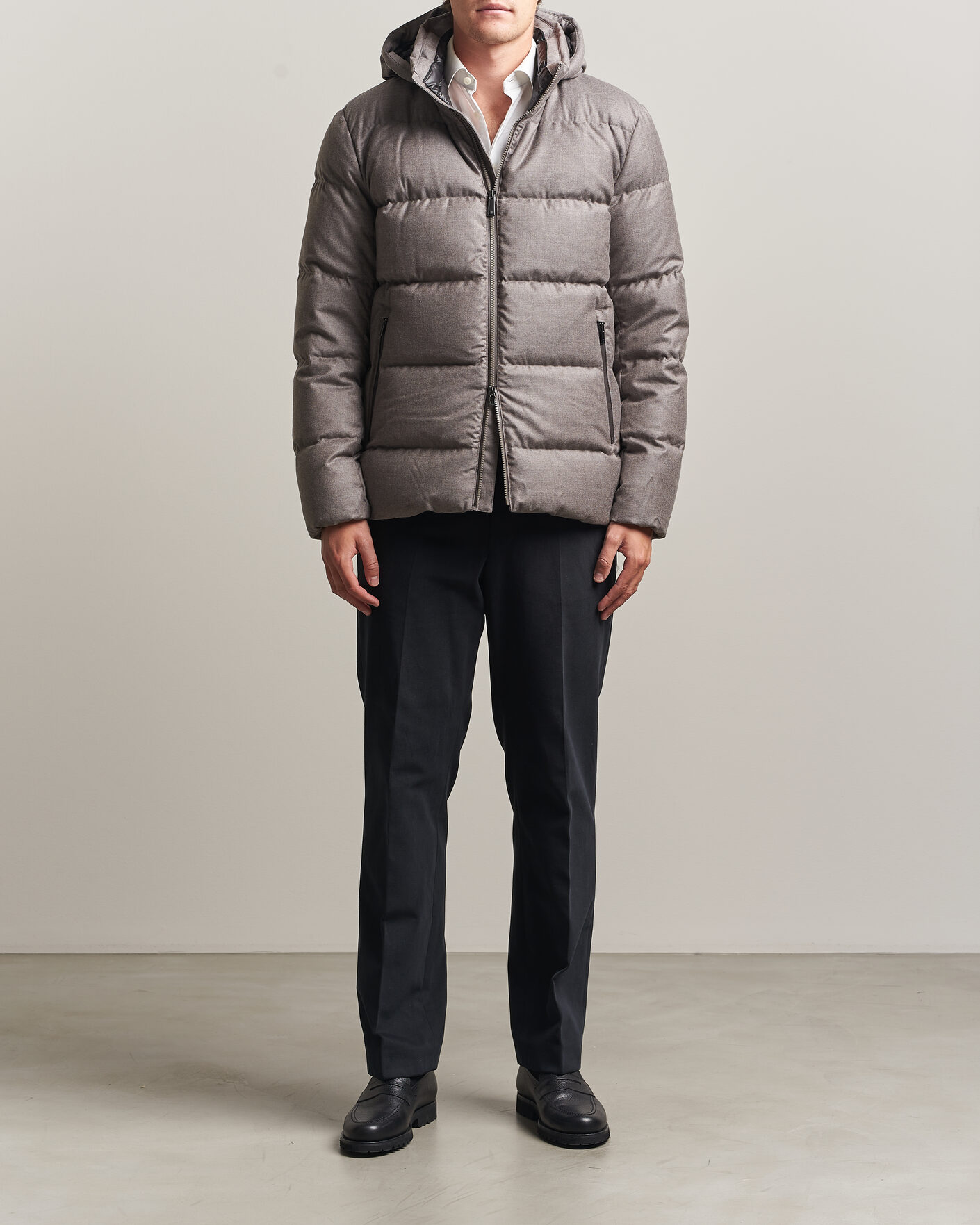 Heren | Jassen | UBR | Concord Jacket Savile Grey Melange Wool
