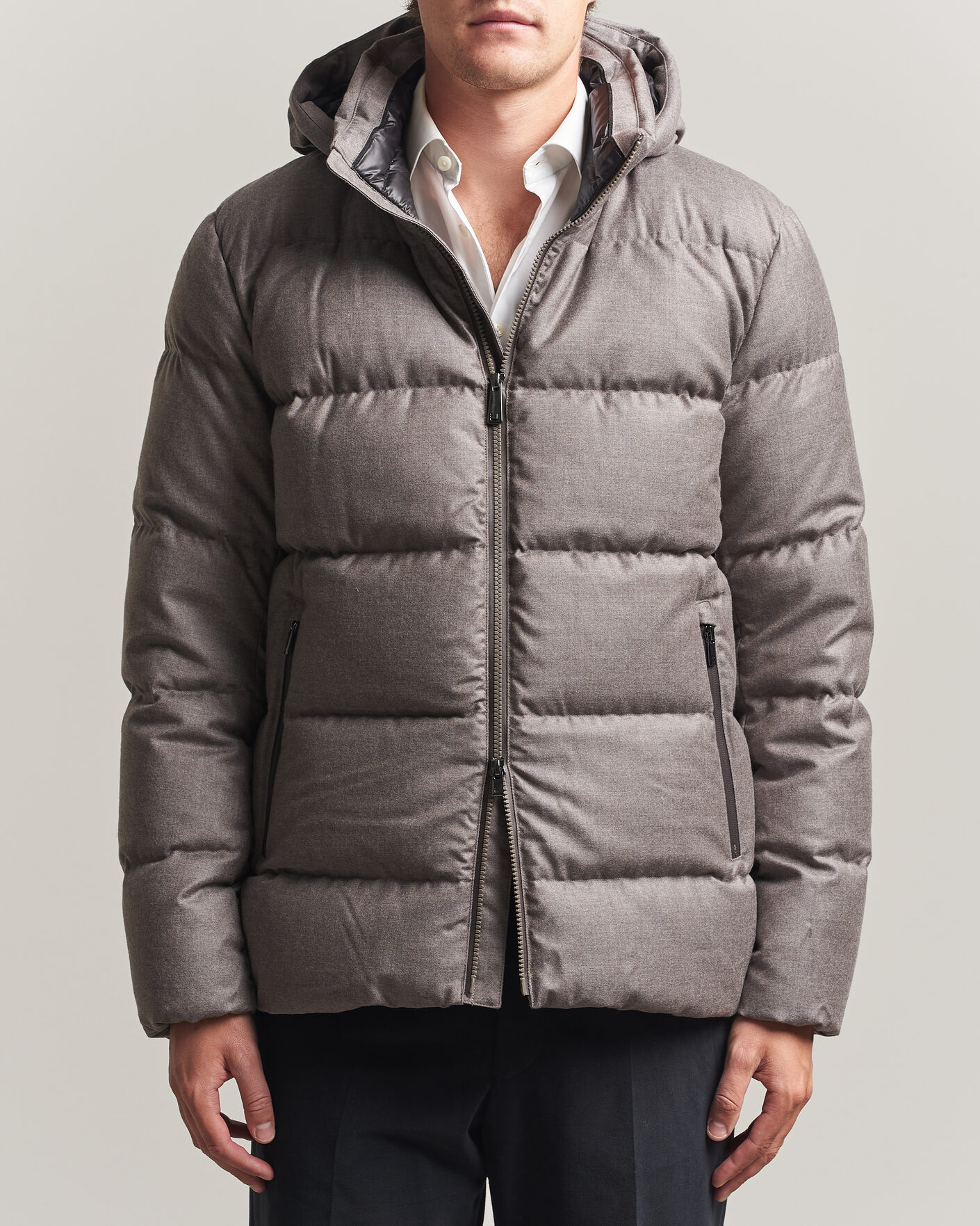 Heren | Jassen | UBR | Concord Jacket Savile Grey Melange Wool