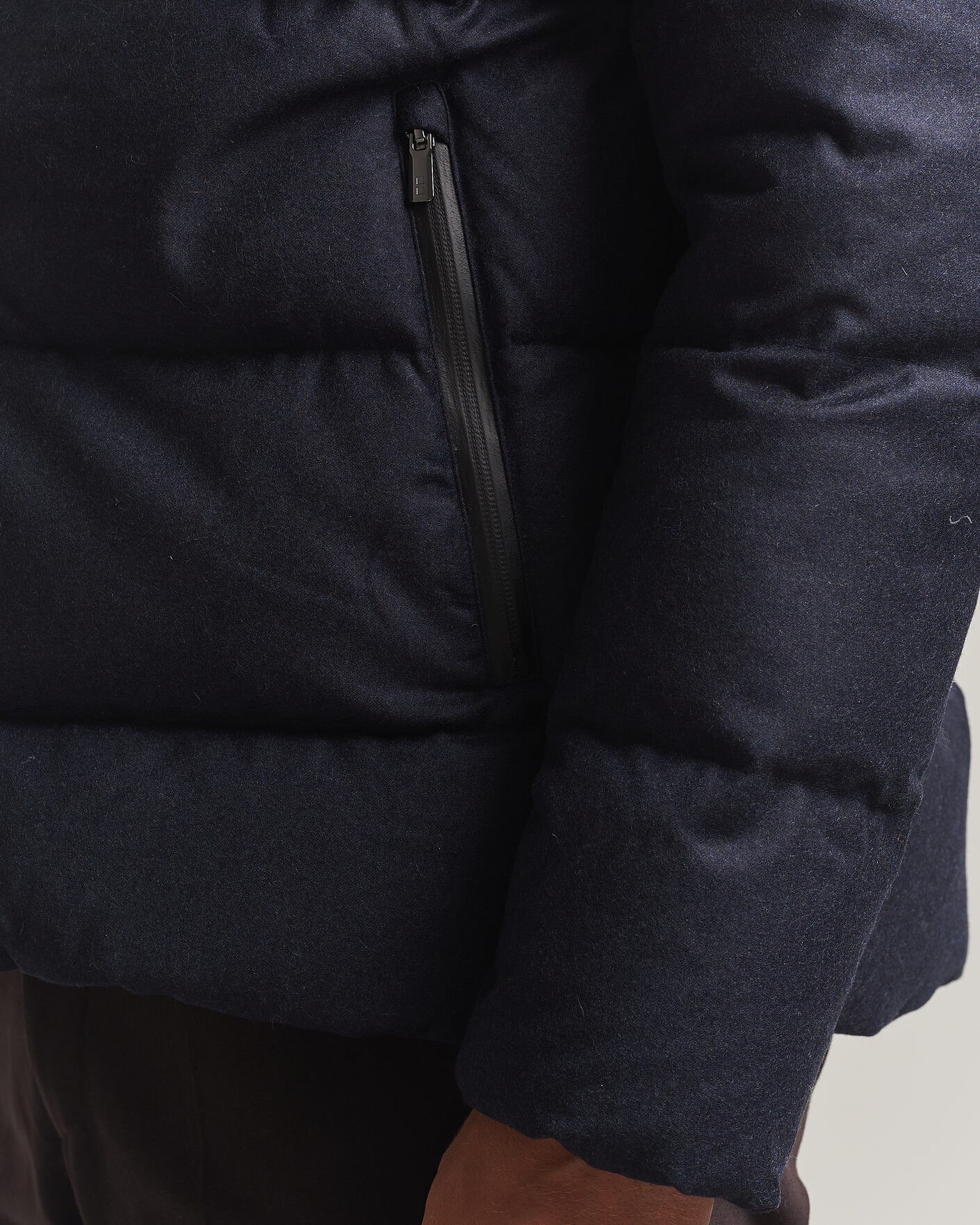 Heren | Jassen | UBR | Concord Jacket Savile Navy Melange Wool