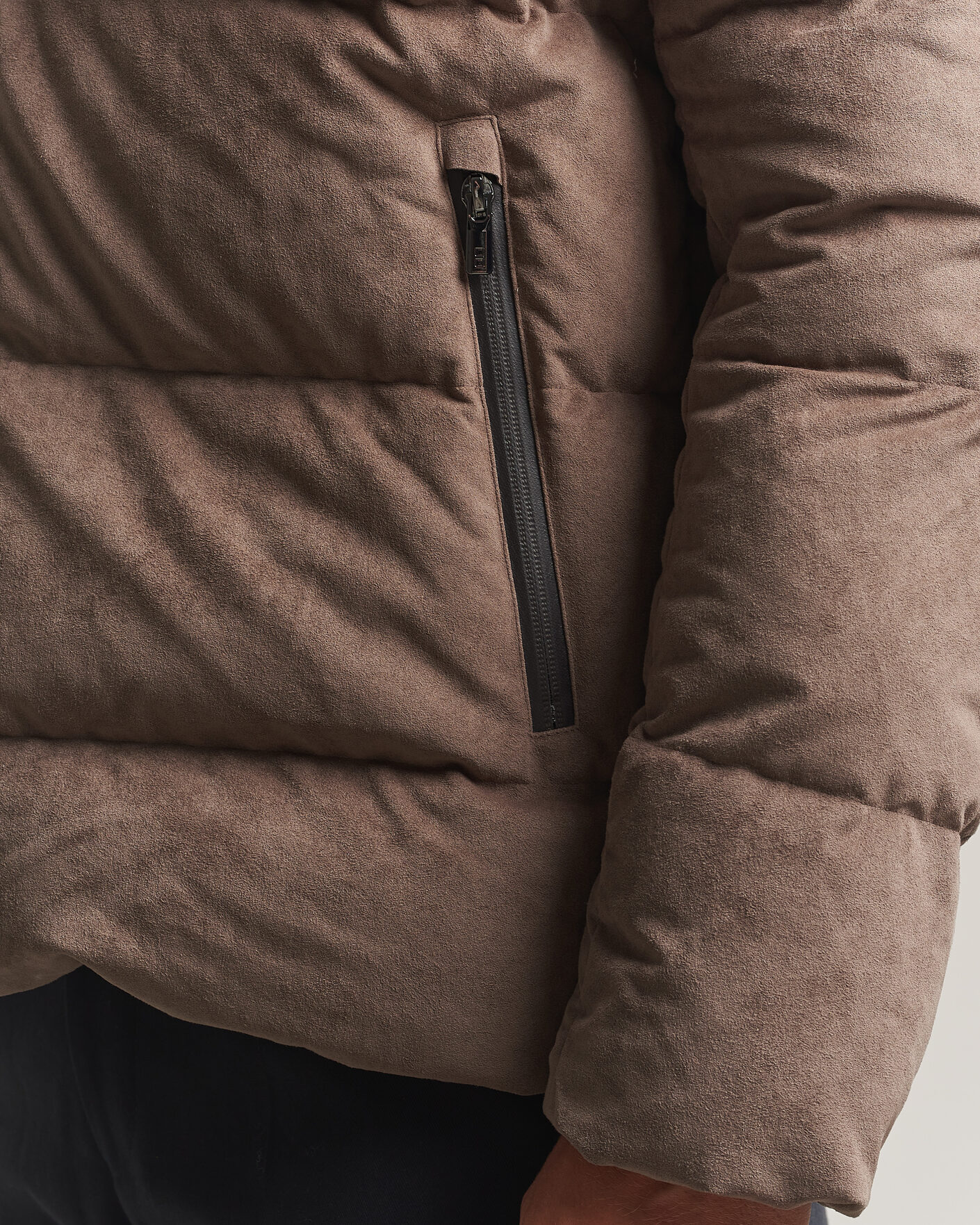 Heren | Jassen | UBR | Concord Jacket Savile Neo Suede Sand