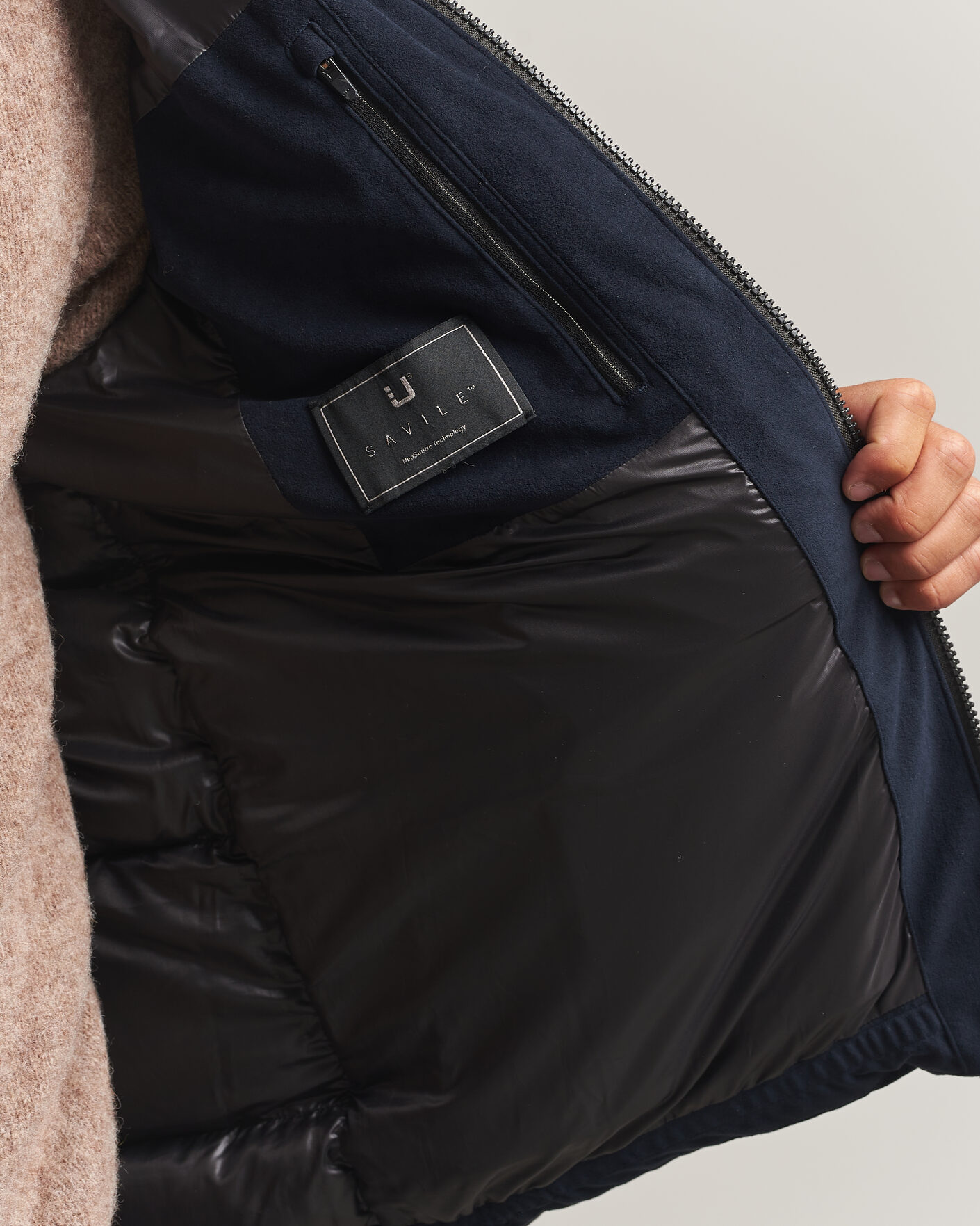 Heren | Jassen | UBR | Concord Jacket Savile Neo Suede Navy