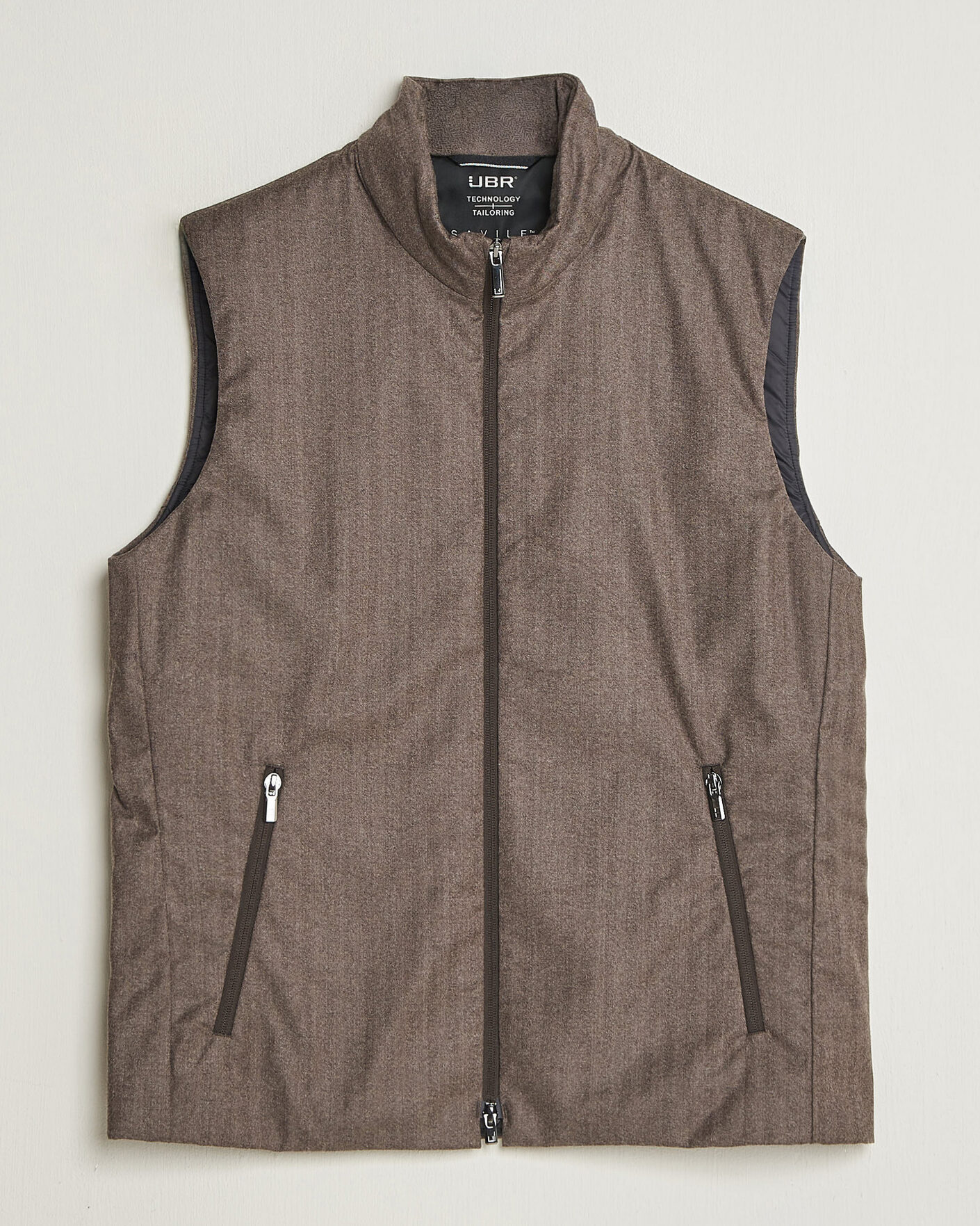 Heren | Gilets | UBR | Raptor Lightweight Vest Savile Brown Herringbone