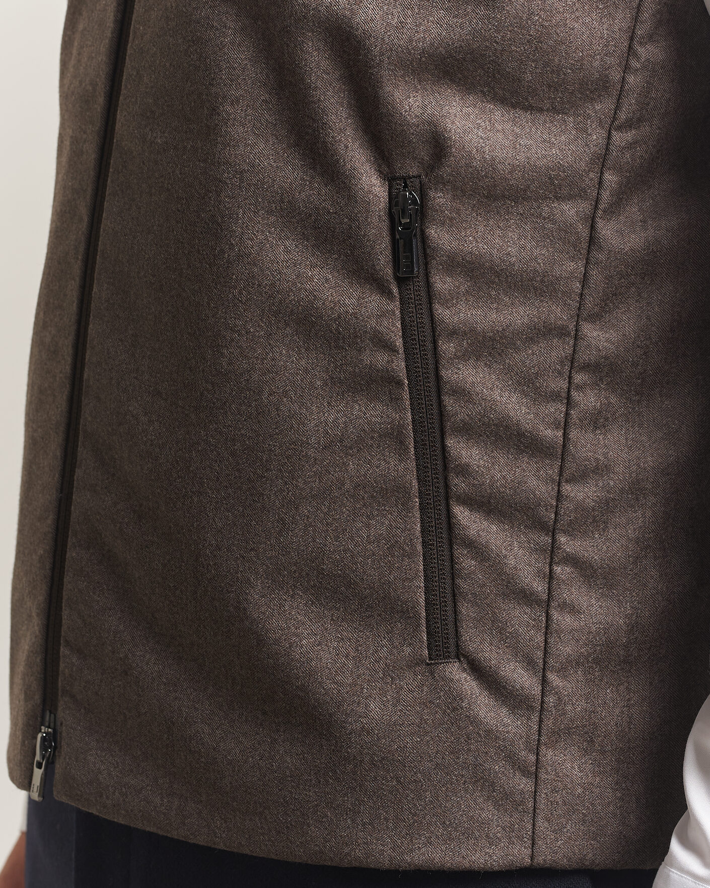 Heren | Gilets | UBR | Raptor Lightweight Vest Savile Brown Herringbone
