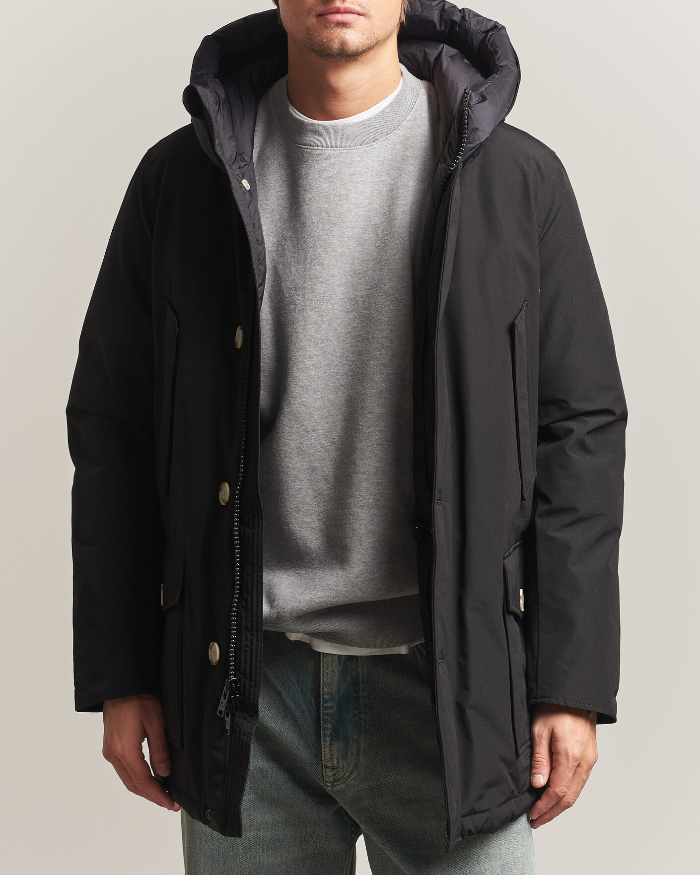 Heren | Jassen | Woolrich | Arctic Parka No Fur Black